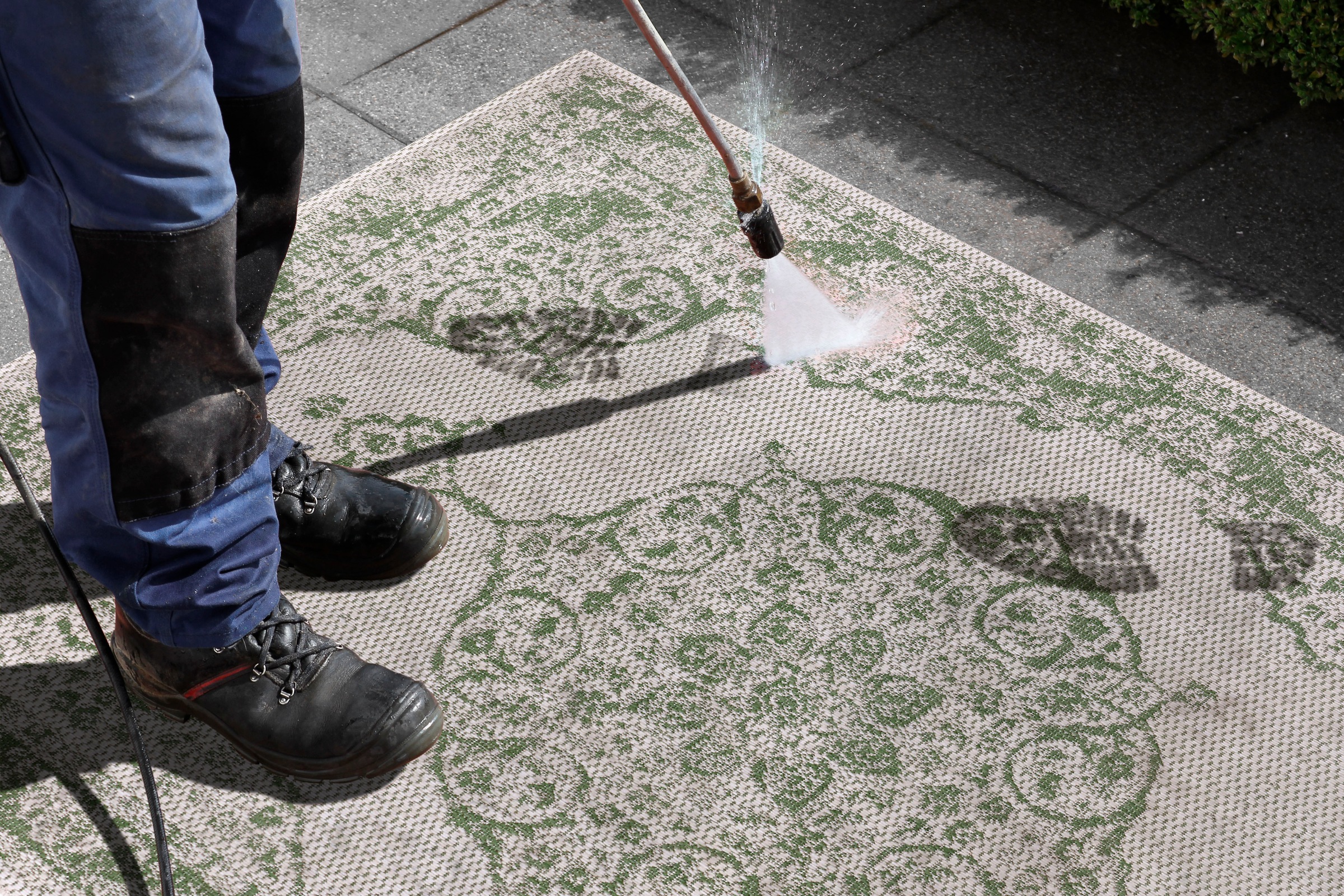 Home affaire Teppich »Holden«, rechteckig, 3 mm Höhe, In- & Outdoor geeignet, strapazierfähig und pflegeleicht, Flachgewebe