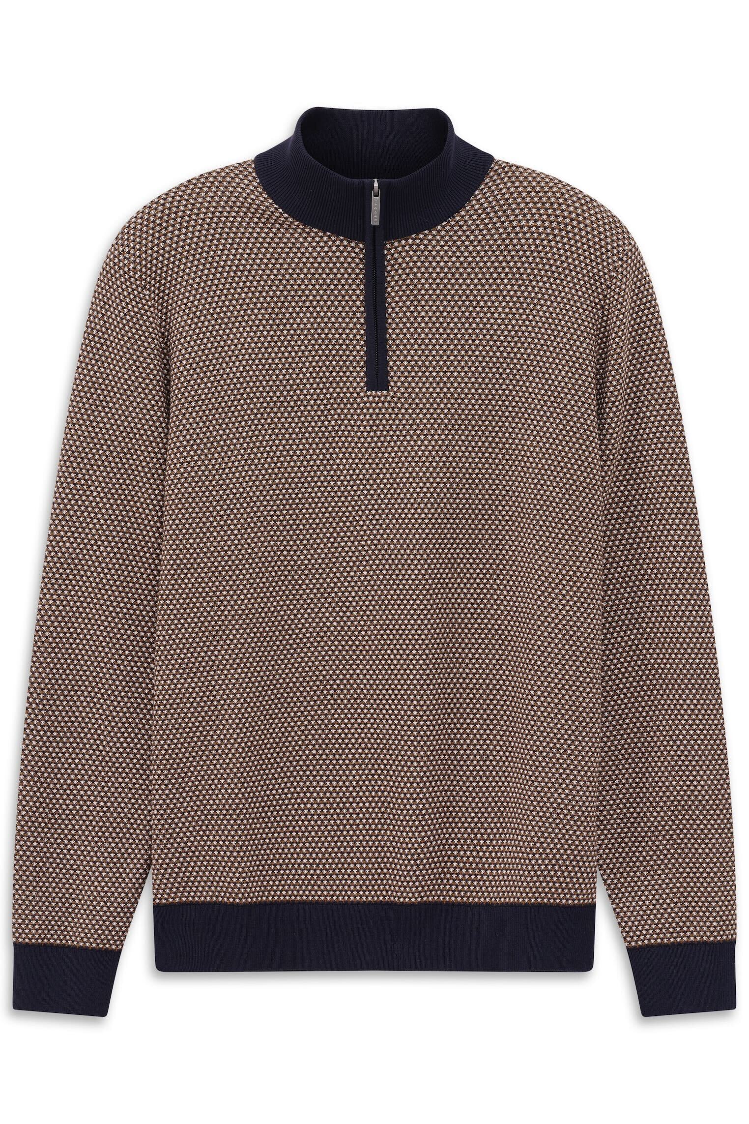 bugatti Troyer »Regular Fit« mit drei-farbiger Struktur