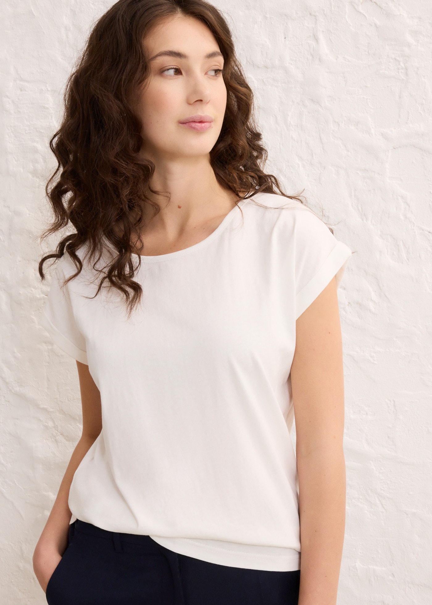 bonprix Tunikashirt Oversize-Passform, Kurzarm-Design, für Frühling und Sommer
