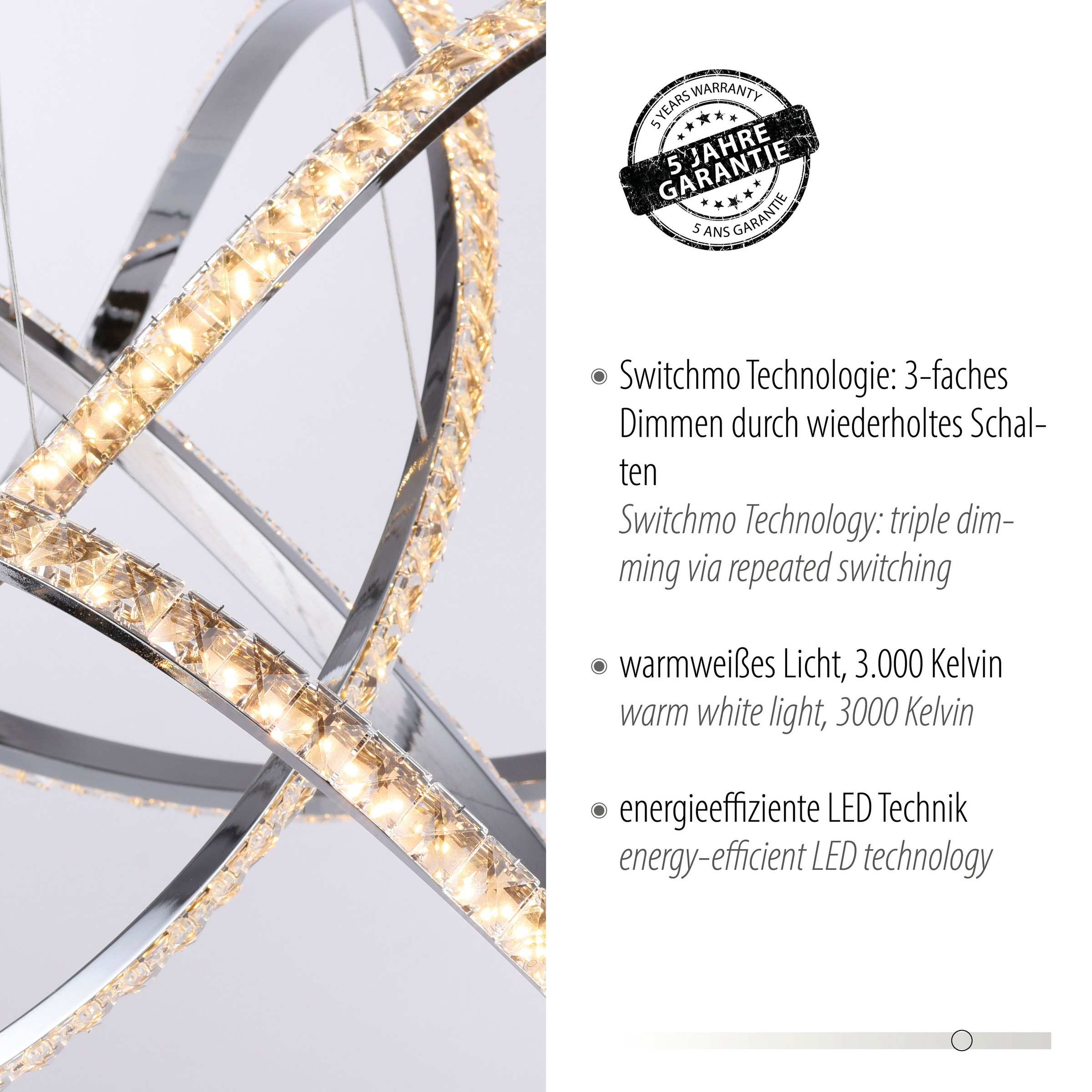 Paul Neuhaus Pendelleuchte »KIRIBI«, 1 flammig, Leuchtmittel LED-Board | LED fest integriert
