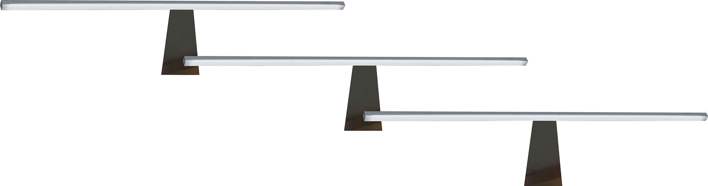 Wiemann Aufbauleuchte 3 Stk. (3er Set) in grau, Größe Höhe: 6 cm