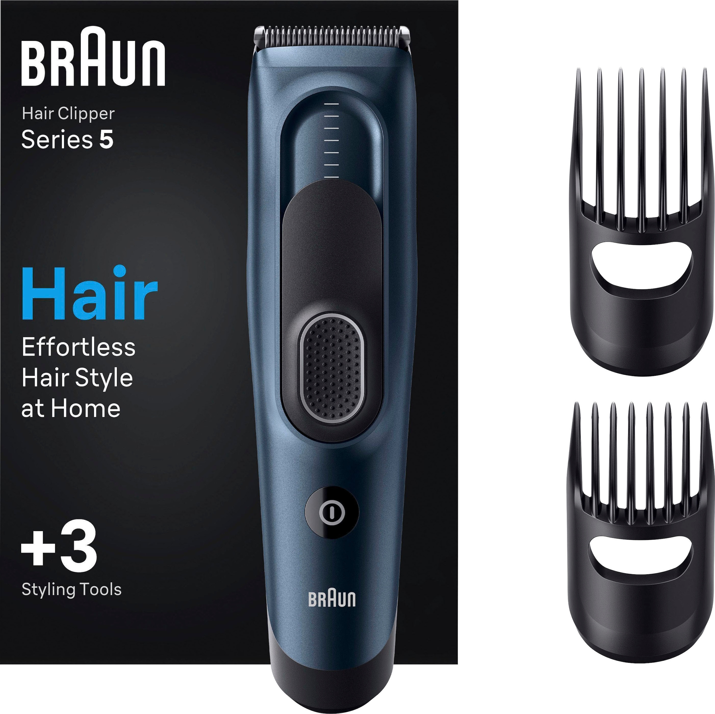 Braun Haarschneider »Haarschneider HC5350«, 2 Abwaschbar im Längeneinstellungen, OTTO 17 Aufsätze, Shop Online