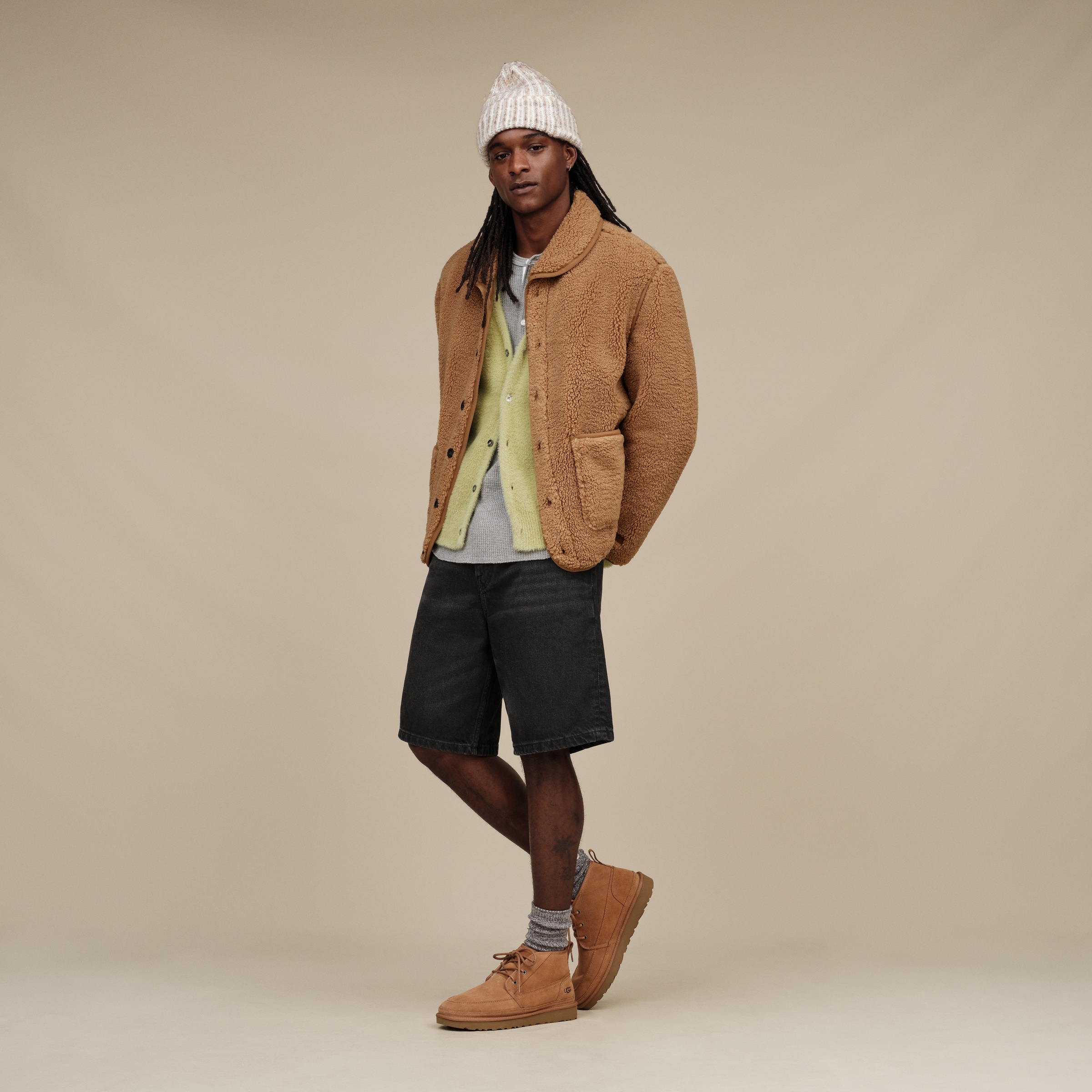 UGG Schnürboots »M NEUMEL MOC«  Winterboots mit Ziernähten und seitlicher Logoprägung