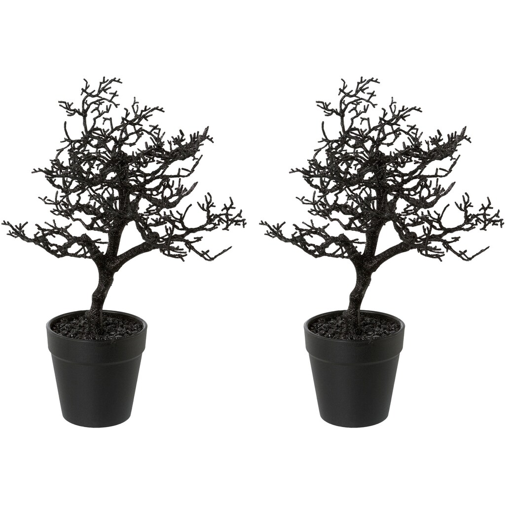 Creativ green Künstlicher Weihnachtsbaum »Weihnachtsdeko«, im farblich passenden Topf und mit Glitzer-Optik