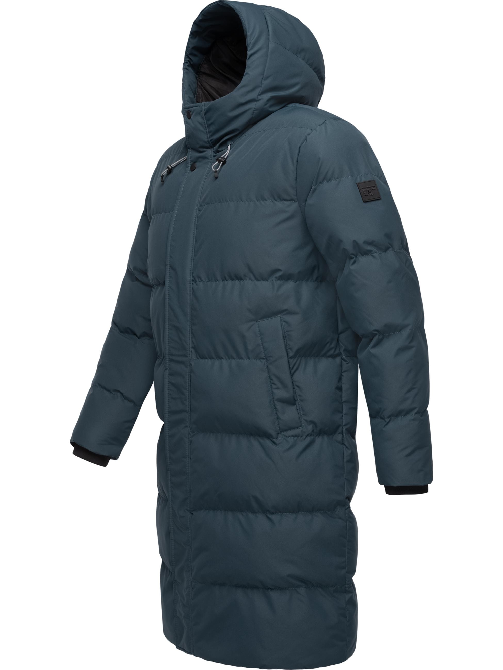 Ragwear Steppmantel »Wintermantel Nordwey«, Warmer Herren Wintermantel mit verstellbarer Kapuze