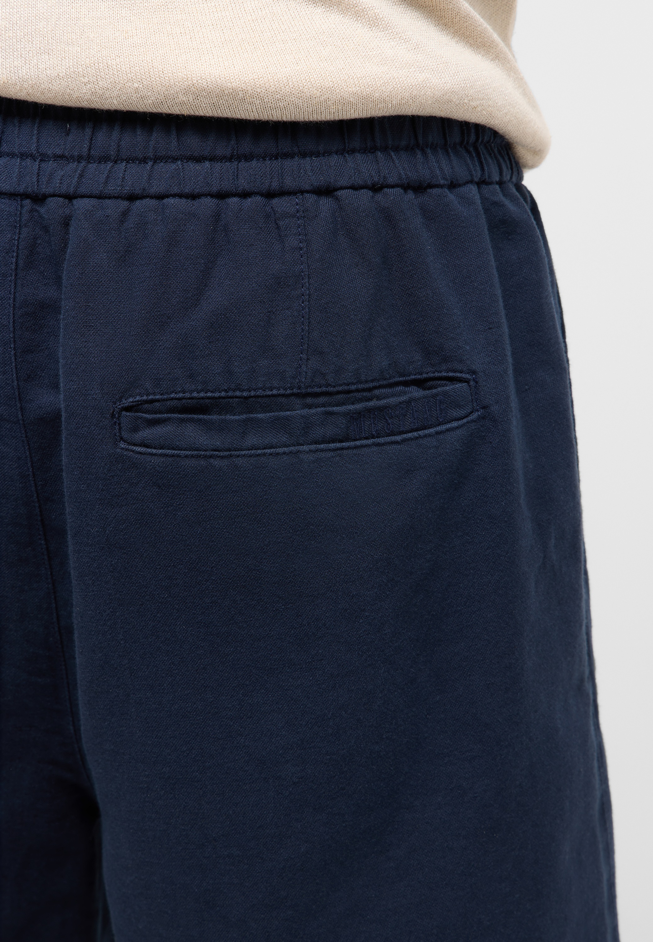 MUSTANG Shorts »Herren Style Linen Jogger Shorts«