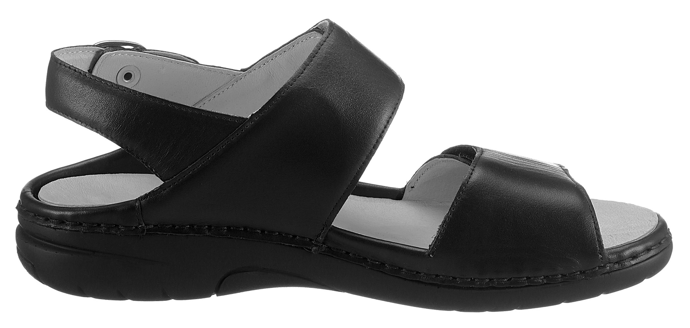 Waldläufer Riemchensandale »GUNNA«, Sommerschuh, Sandalette, Keilabsatz, mit Klett, Weite G = weit