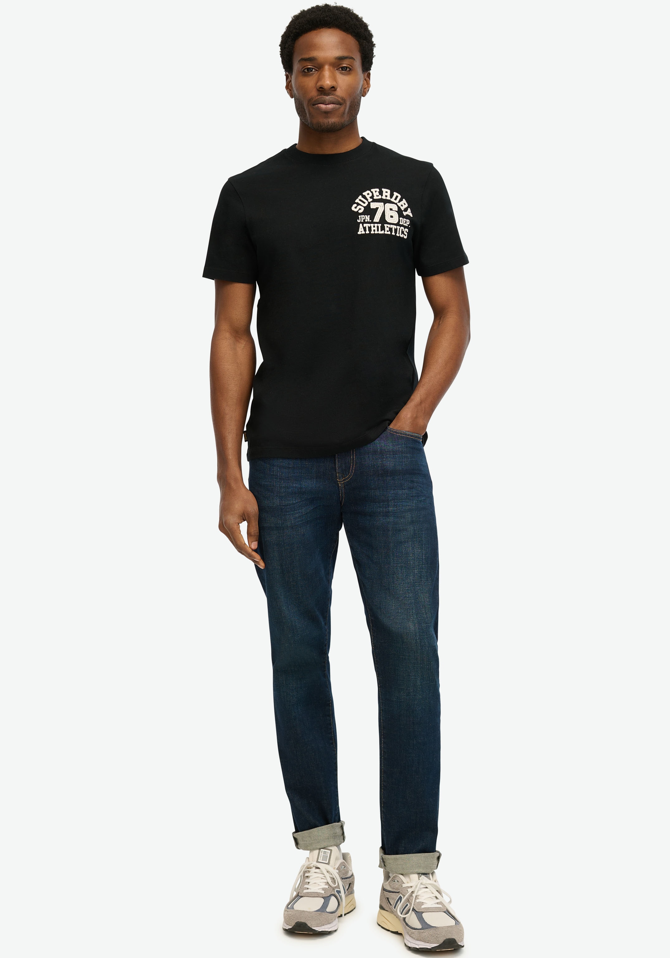 Superdry Kurzarmshirt »EMBROIDER SUPERSTATE LOGO TEE«