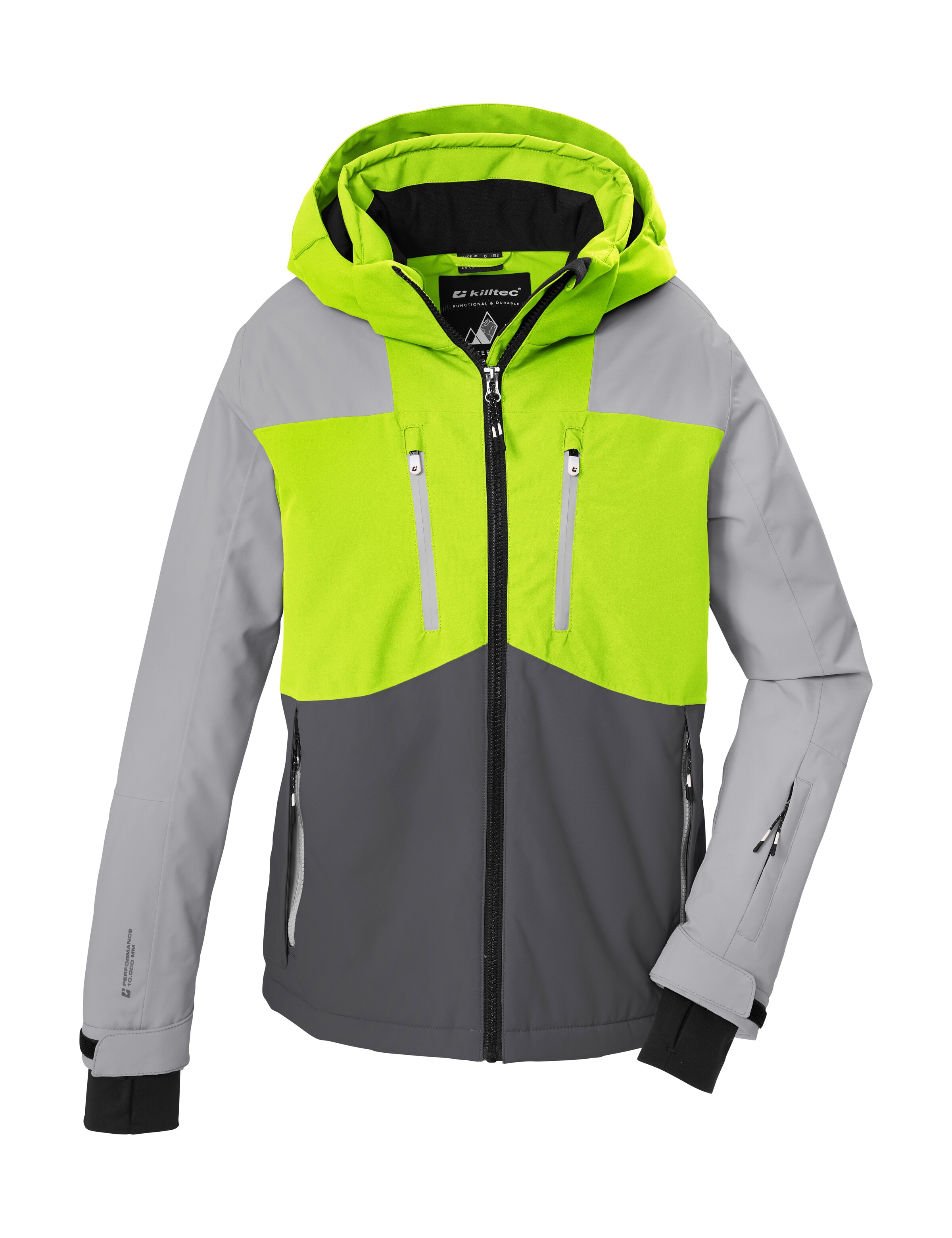 Killtec Skijacke »KSW 216 BYS SKI JCKT« Wasserdichte, atmungsaktive Skijacke mit abnehmbarer Kapuze