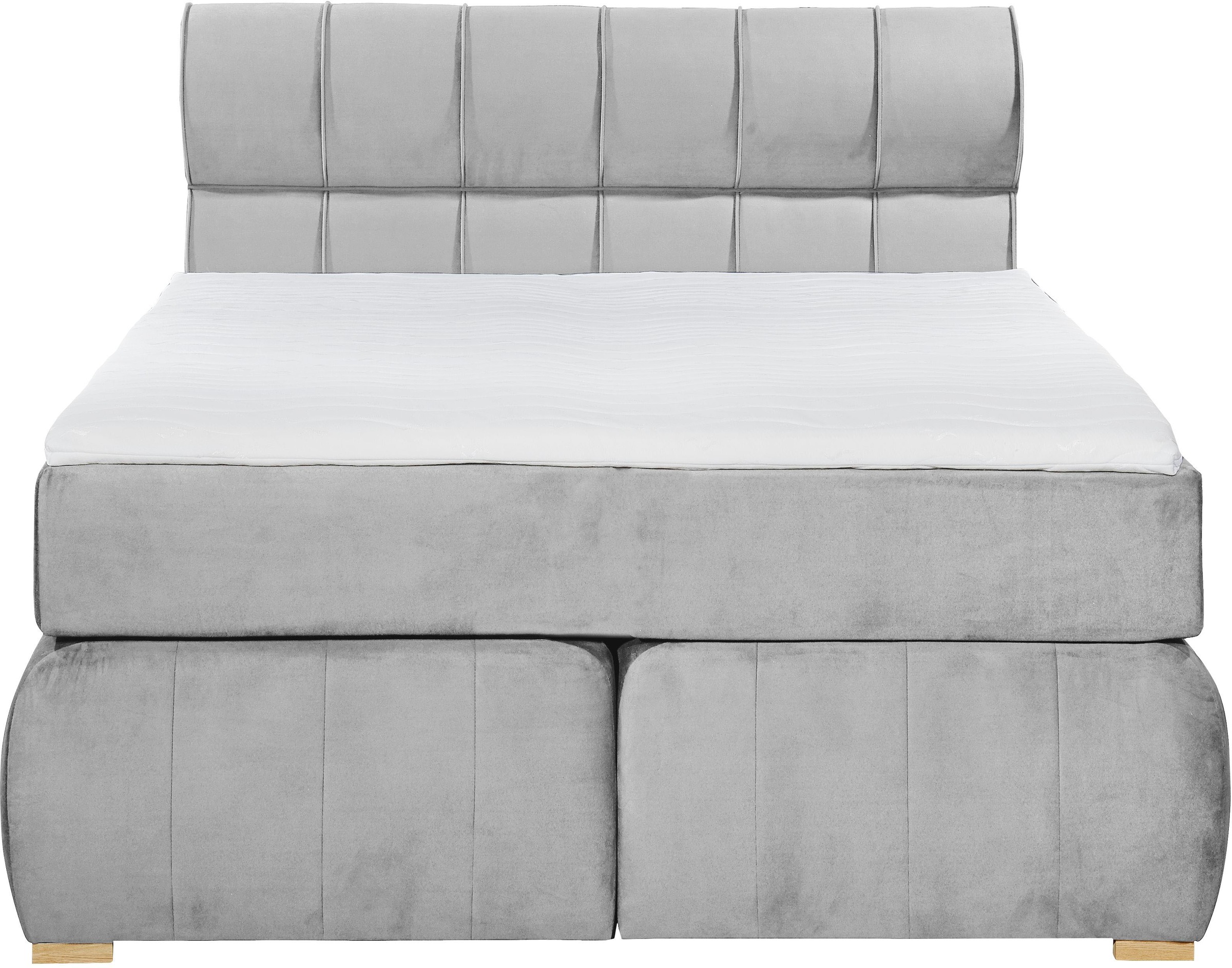Places of Style Boxspringbett »Felicia«, in H4, inkl. Topper und Bettkasten