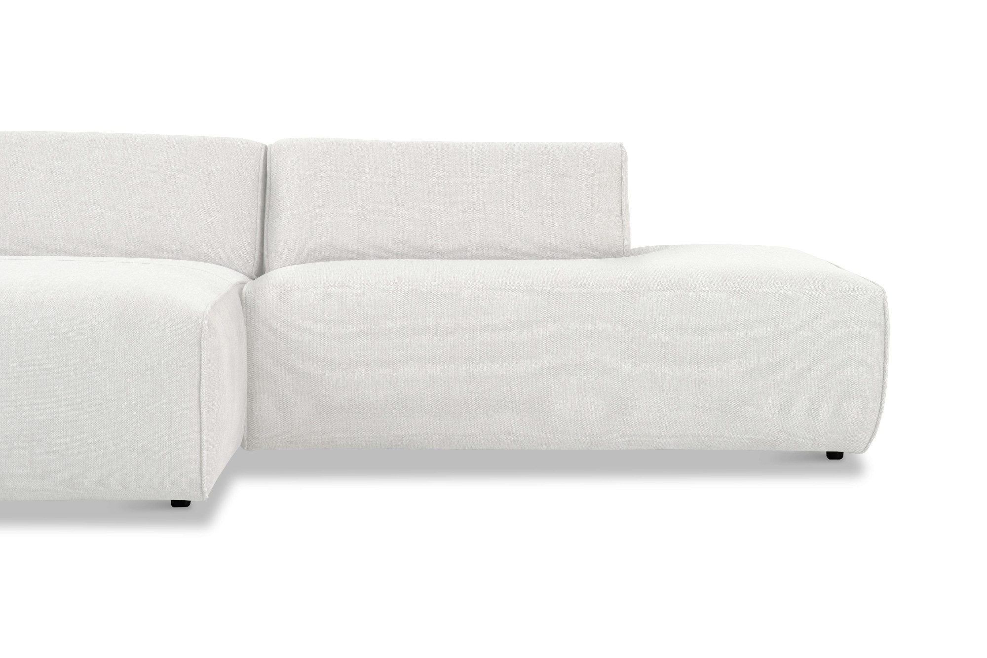 andas Ecksofa »Noord mit Kedernaht, Breite 227 cm«, mit Kedernaht, Breite 227 cm, Cord, Struktur, Webstoff