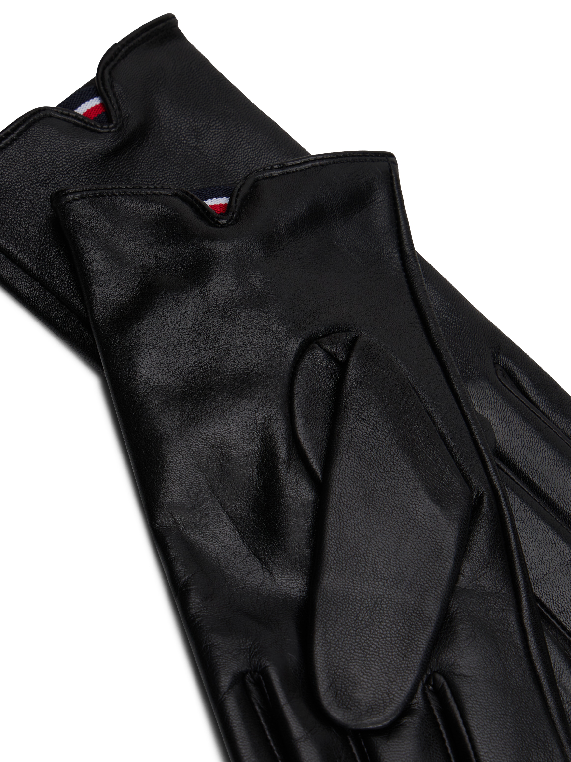 Tommy Hilfiger Lederhandschuhe »TH ELEVATED CHIC LEATHER«, Finderhandschuhe, für Damen