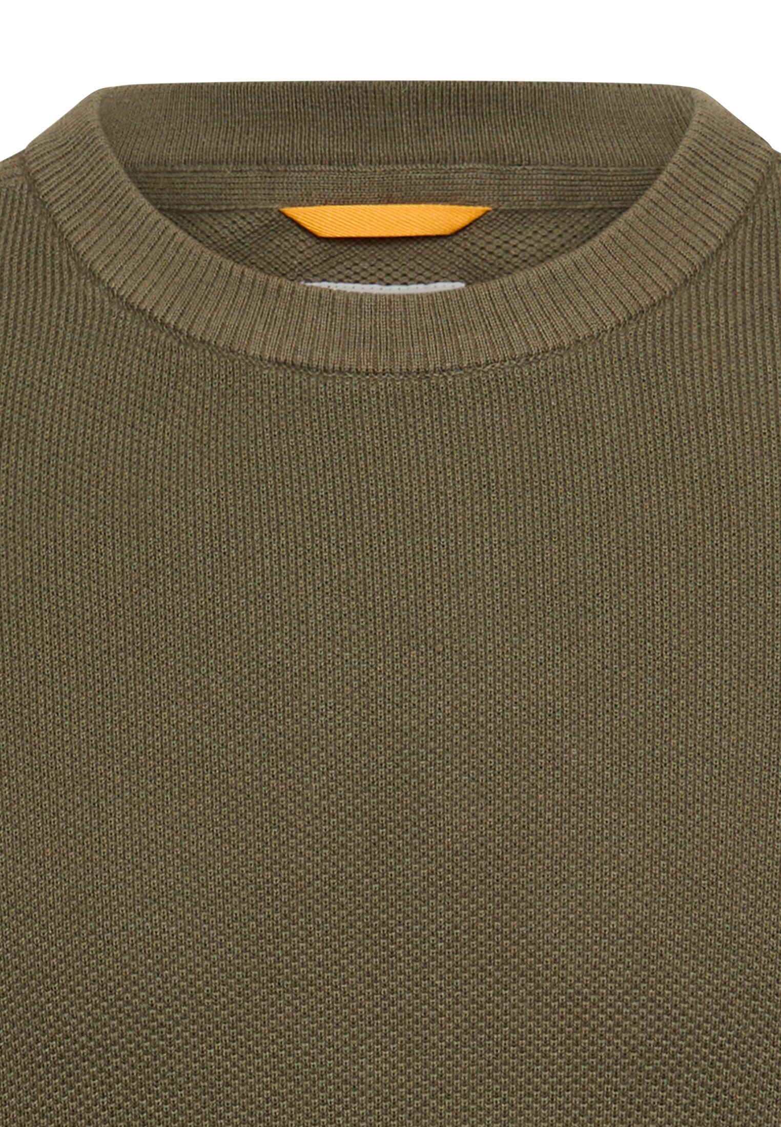 camel active Strickpullover unifarben und aus reiner Baumwolle