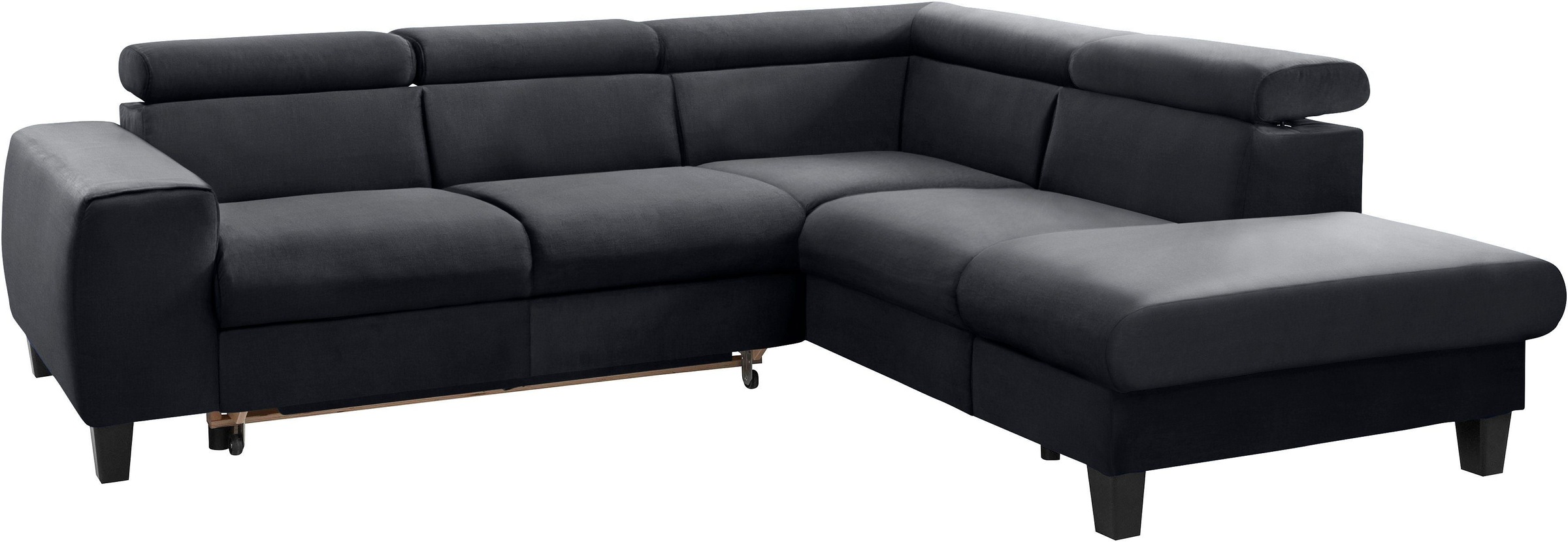 COTTA Polstergarnitur »Morven L-Form«, (Set), Set bestehend aus: Ecksofa mit Kopfteilverstellung & Hocker