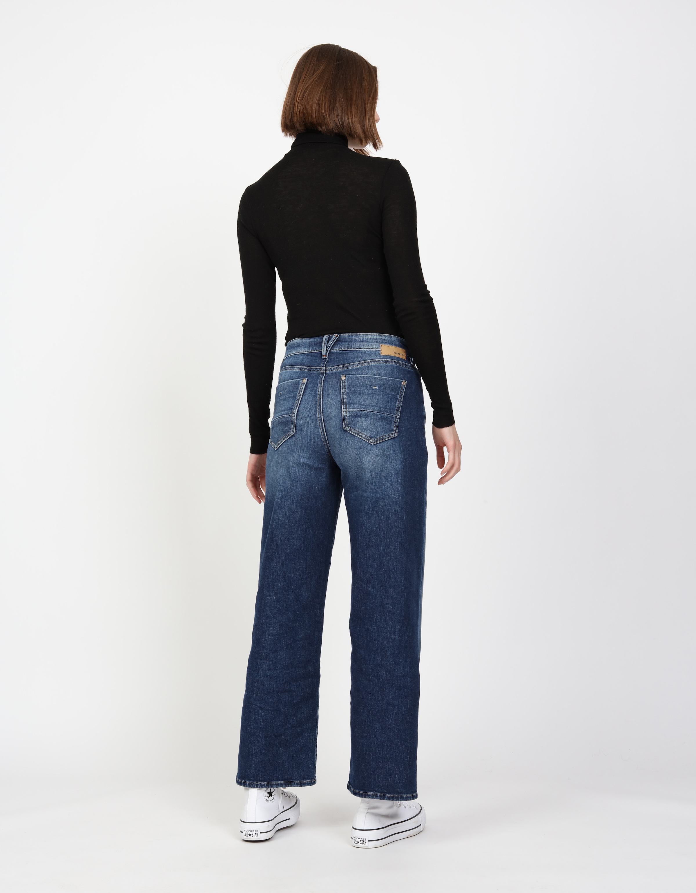 GANG Weite Jeans »94CARLOTTA«, weiter Fit im bodenlangen Palazzo-Style