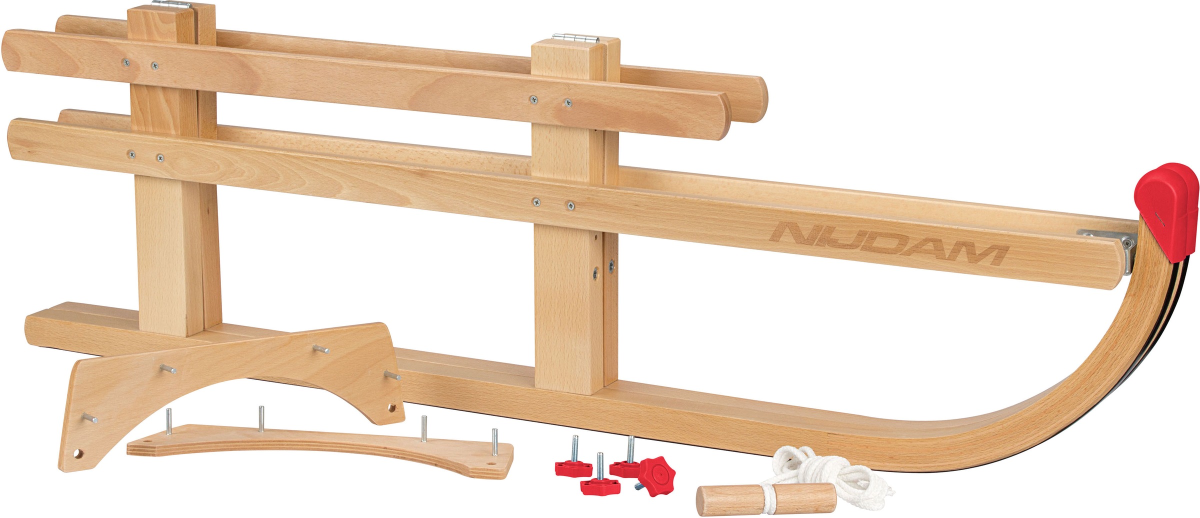 NIJDAM Faltschlitten »Hörnerrodel Klappschlitten Davos Holz 110 cm«