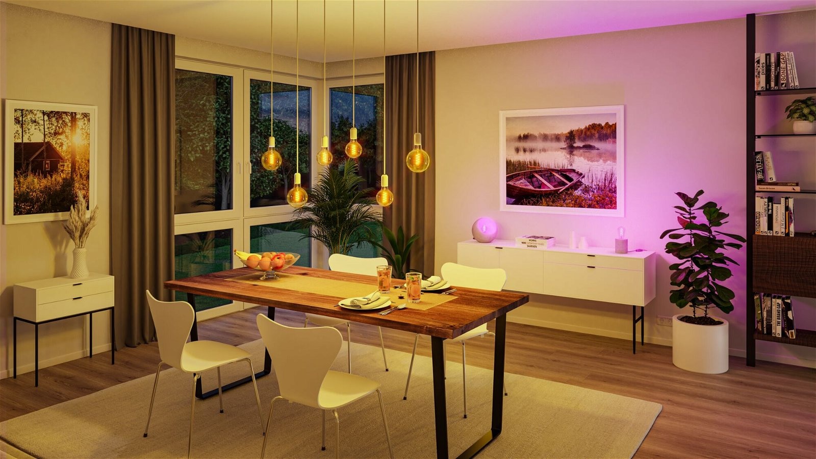 Paulmann LED-Leuchtmittel »Smart Filament ST64 470lm 2200K-6500K gold 230V«, 1 St., Tageslichtweiß