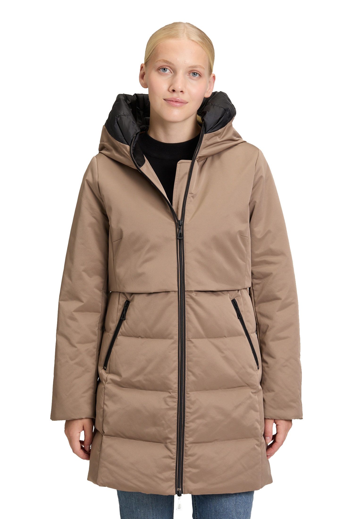 Amber & June Winterjacke »Wintermantel mit Kapuze«