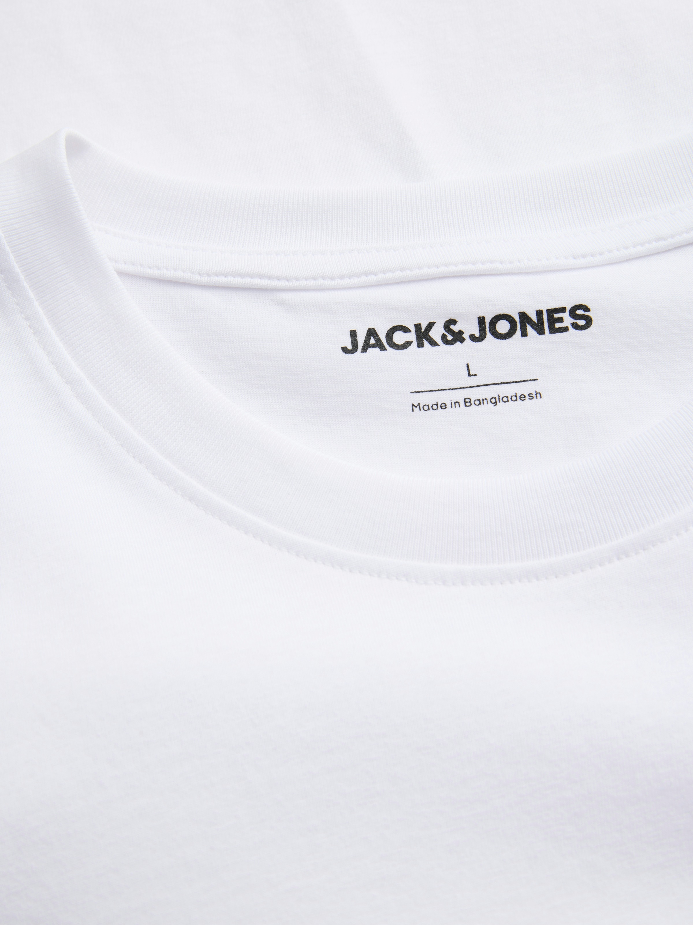 Jack & Jones Rundhalsshirt »JJHONOLULU SHAPE TEE SS CREW NECK« Baumwolle, regular fit