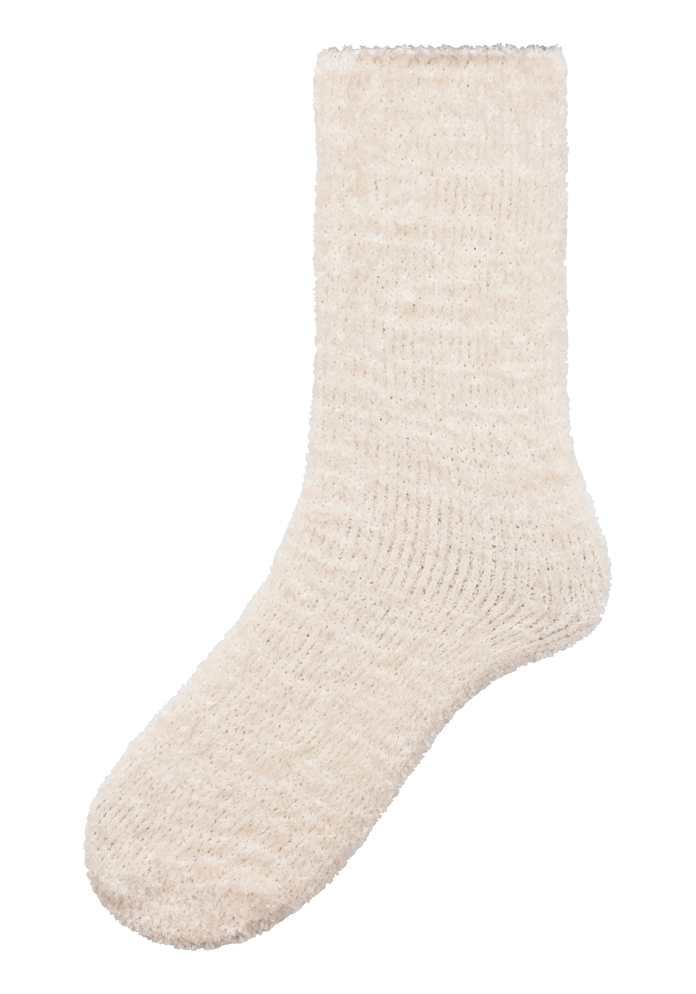 Lavana Kuschelsocken »Bettsocken«, (Packung, 5 Paar), mit weichem, leicht glänzendem Chenillegarn