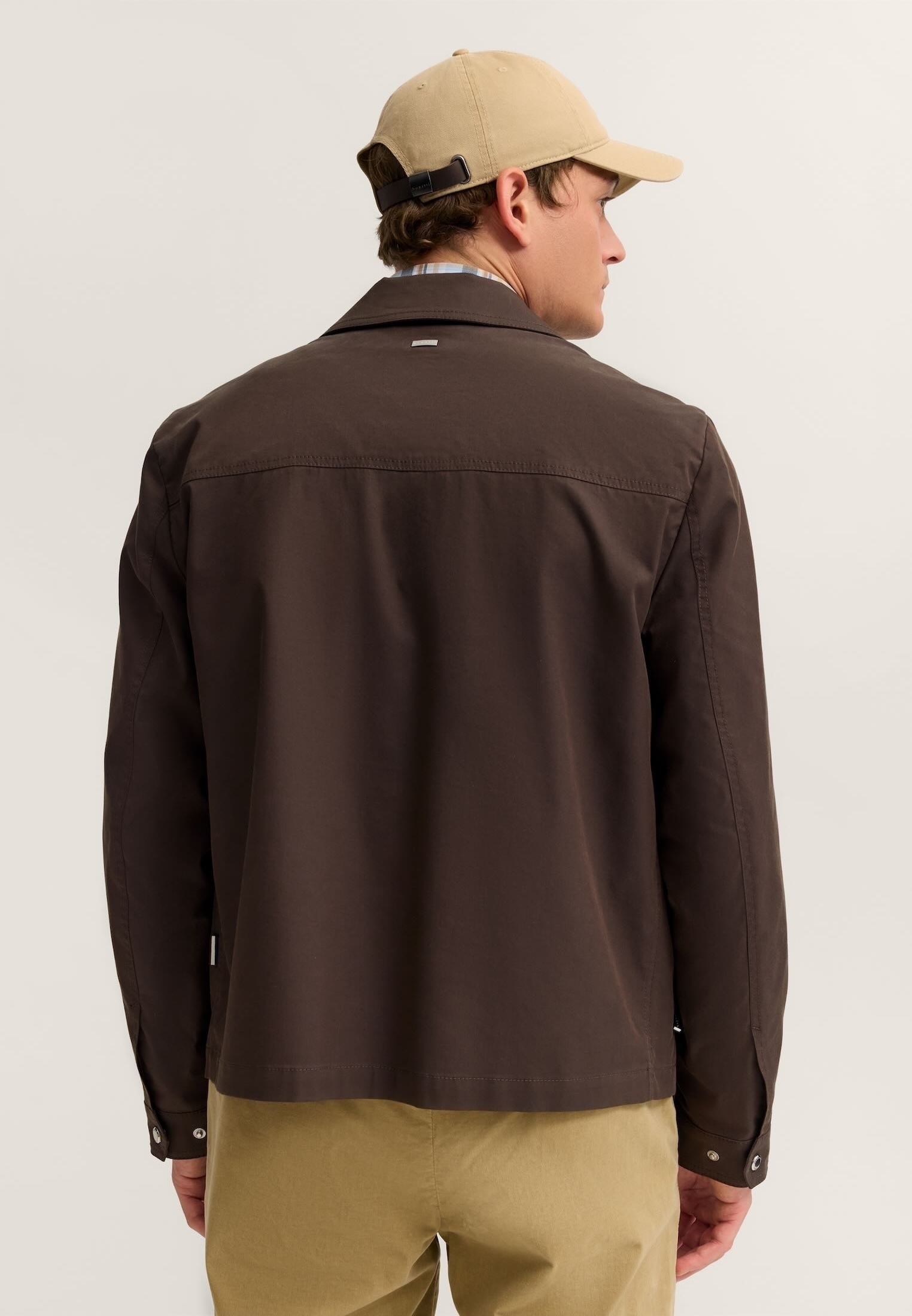 bugatti Hemdjacke »Regular Fit« mit Stretch und Struktur