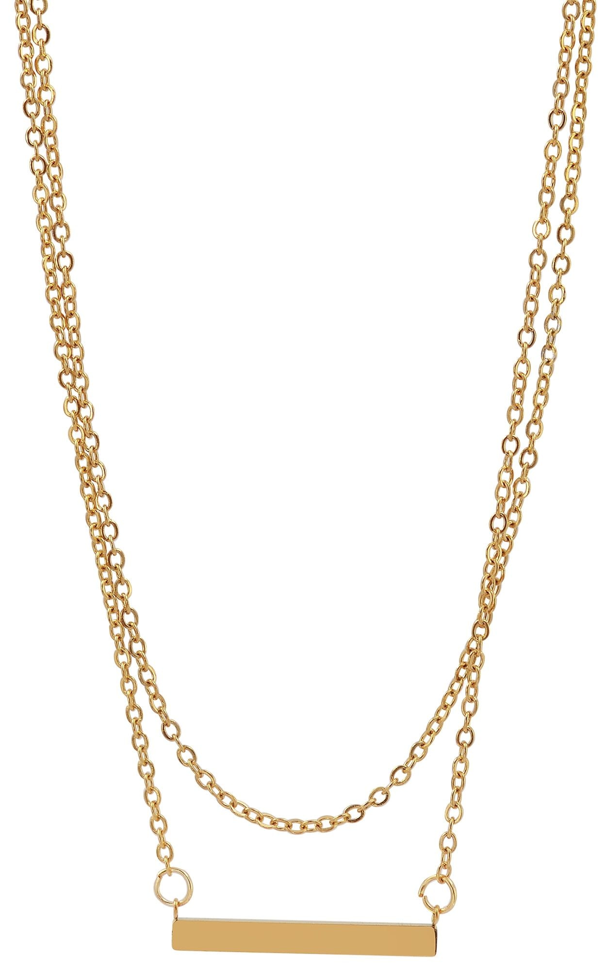 Adelia´s Gliederkette »Damen Halskette aus Edelstahl 43 cm«