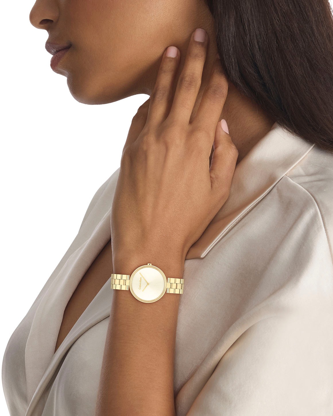 Calvin Klein Quarzuhr »TIMELESS«, Armbanduhr, Damenuhr, Mineralglas, Edelstahlarmband