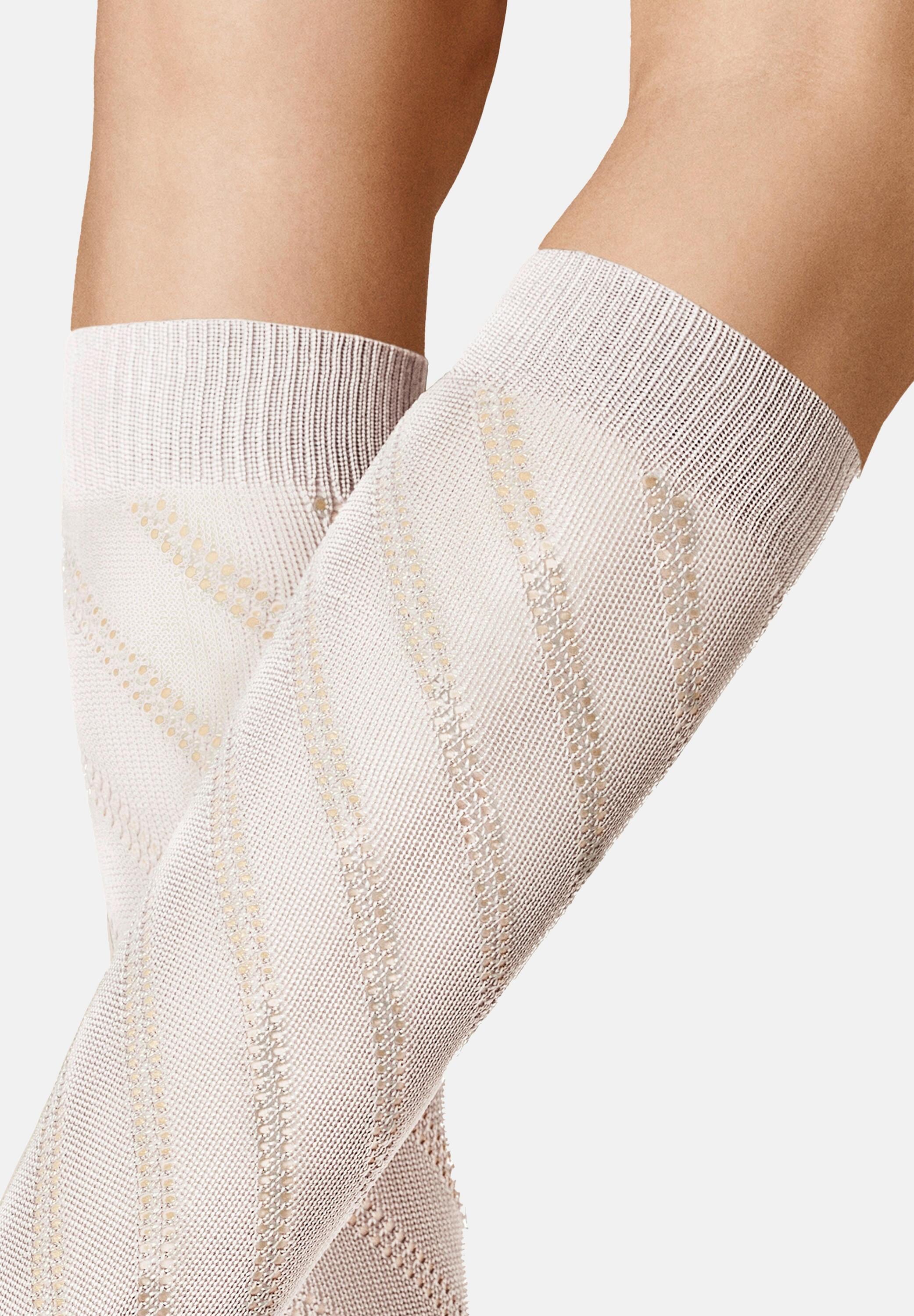 KUNERT Kniestrümpfe »Kniestrumpf Diagonal Crochet«