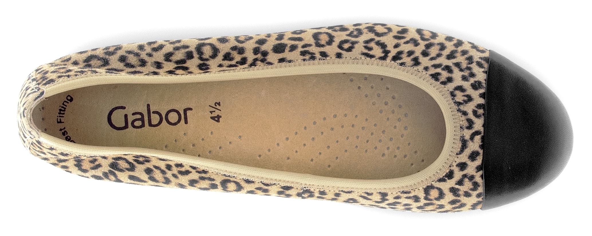 Gabor Ballerina, Blockabsatz, Schlupfschuh, Businesschuh mit Best Fitting-Ausstattung