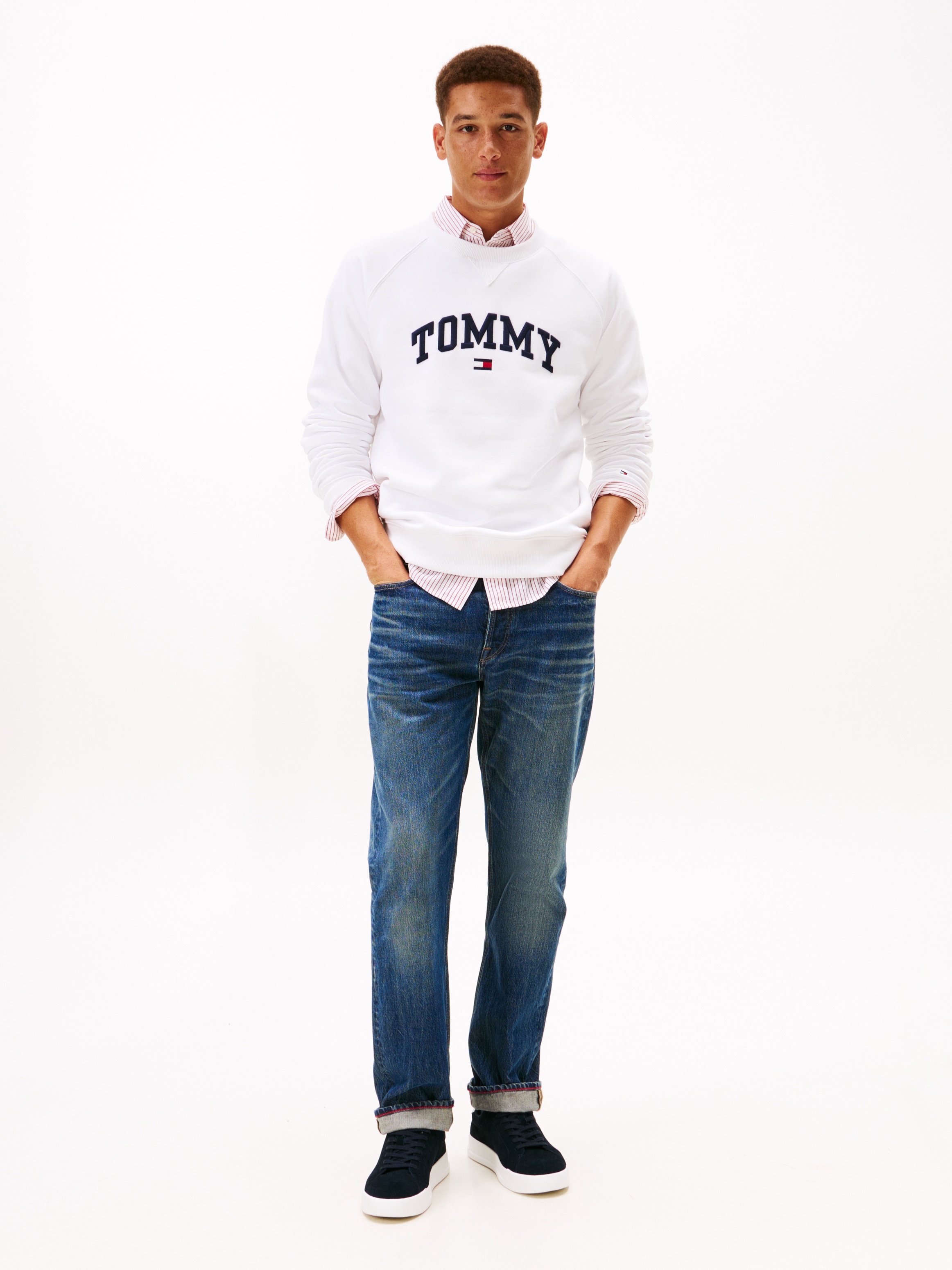 Tommy Hilfiger Sneaker »TH COURT CORE SUEDE«  Freizeitschuh, Halbschuh, Schnürschuh mit seitlicher Logoprägung