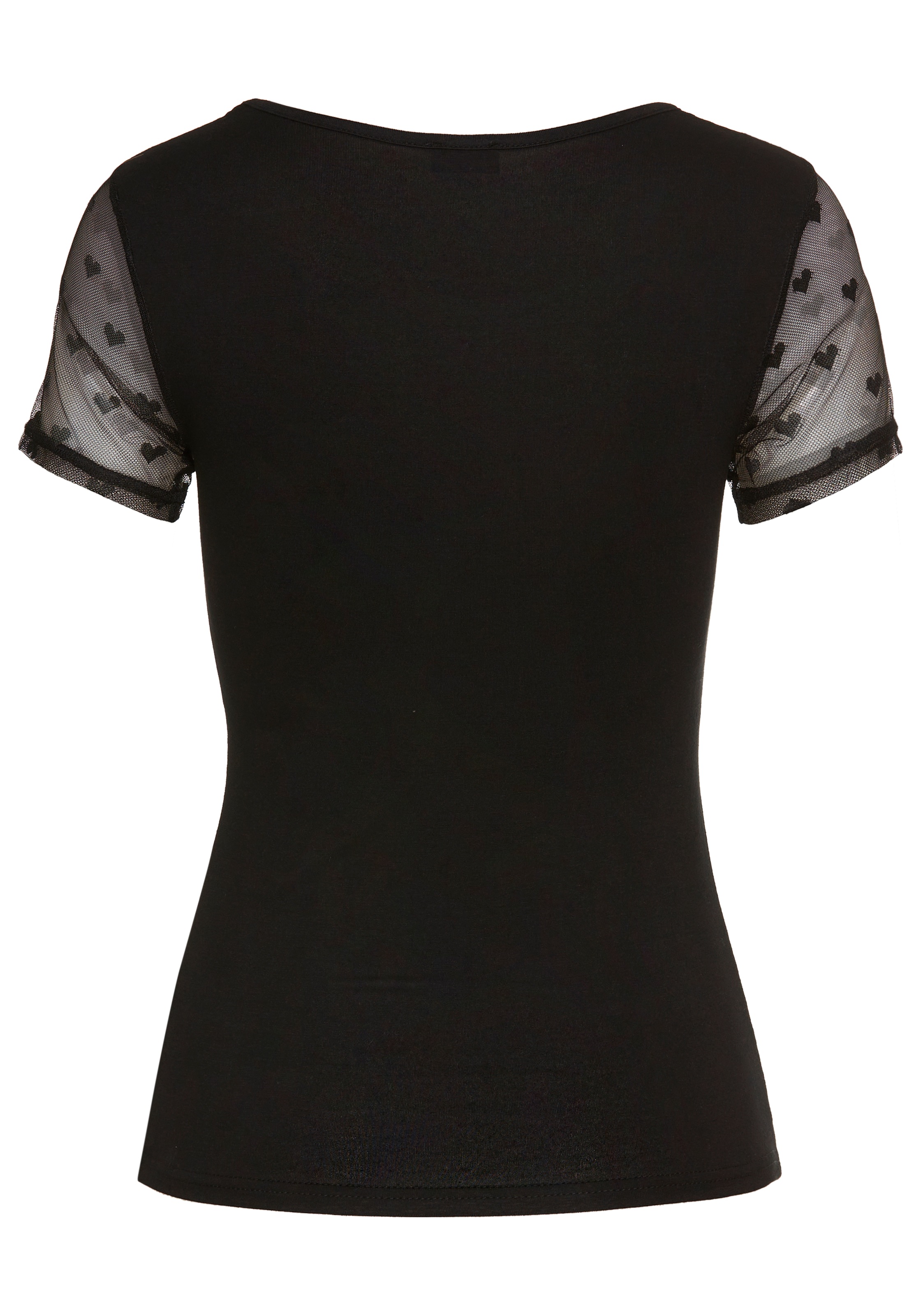 Laura Scott T-Shirt, mit edlem Mesheinsatz
