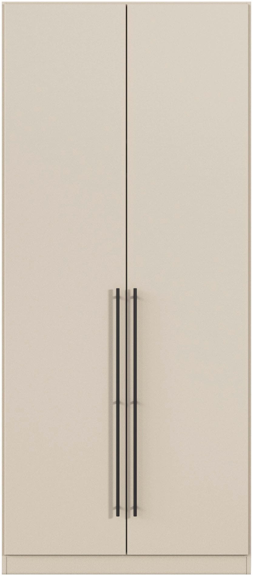 rauch Kleiderschrank »Drehtürenschrank Schrank Garderobe Wäscheschrank Schlafzimmer AVOLA« in 3 verschiedenen Ausstattungen BASIC/CLASSIC/PREMIUM,  mit hochwertigen Stangengriffen in Schwarz aus Metall MADE IN GERMANY