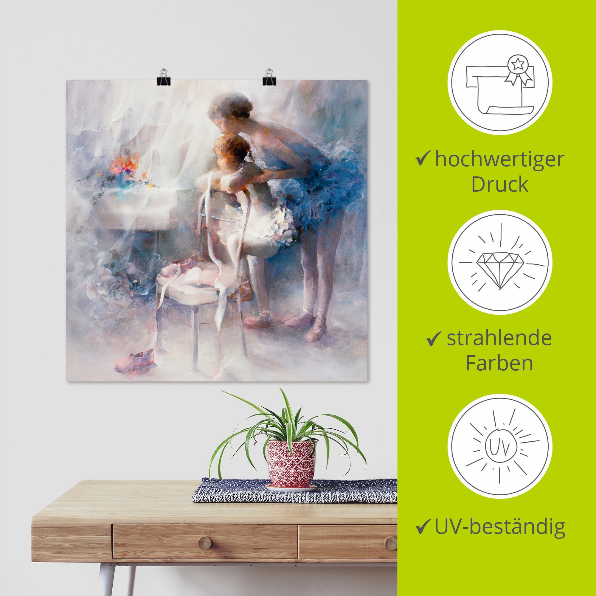Artland Wandbild »Ballett«, Sport, (1 St.), als Leinwandbild, Poster in verschied. Größen
