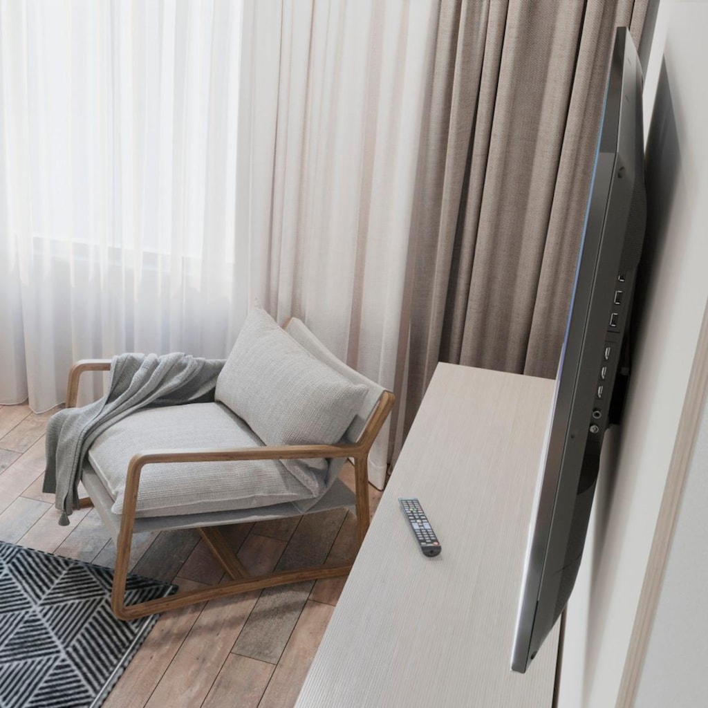 Hama TV-Wandhalterung »TV Wandhalter, LED LCD, 81 - 165 cm (32"- 65"), 43", 50", 55"«, bis 165 cm Zoll