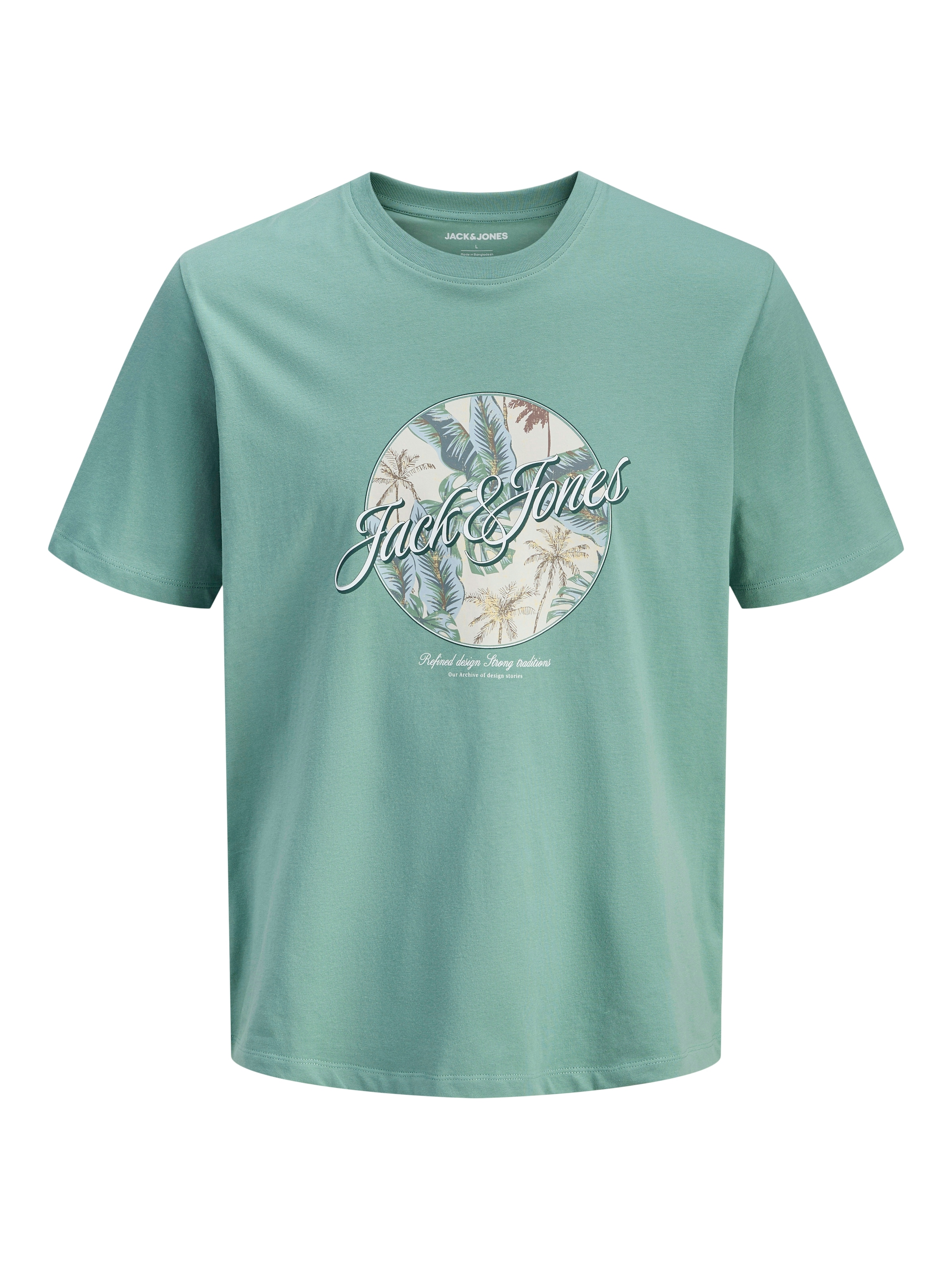 Jack & Jones PlusSize Rundhalsshirt »JJHONOLULU SHAPE TEE SS CREW NECK PLS«