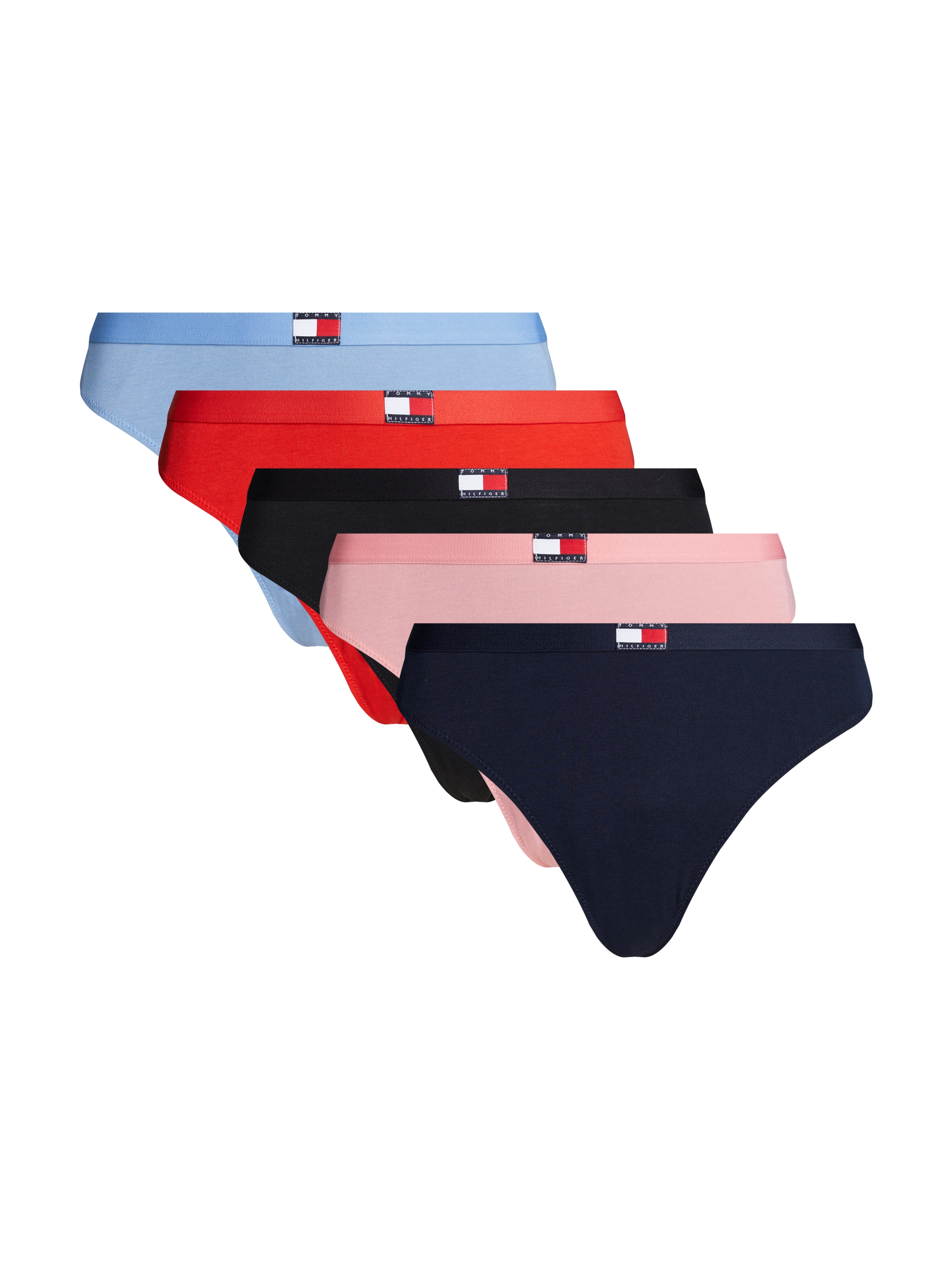 Slip »5 PACK FLAG THONG«, (Packung, 5 St., 5er), mit Logo