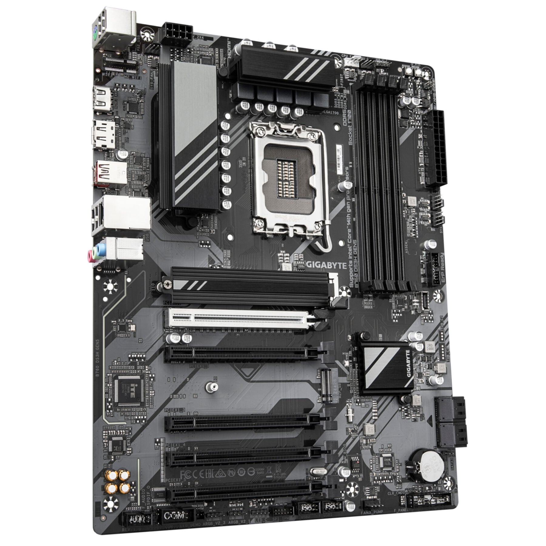 Gigabyte Mainboard »B760 DS3H GEN5 Mainboard – Unterstützt Intel Core Prozessoren der 14.«