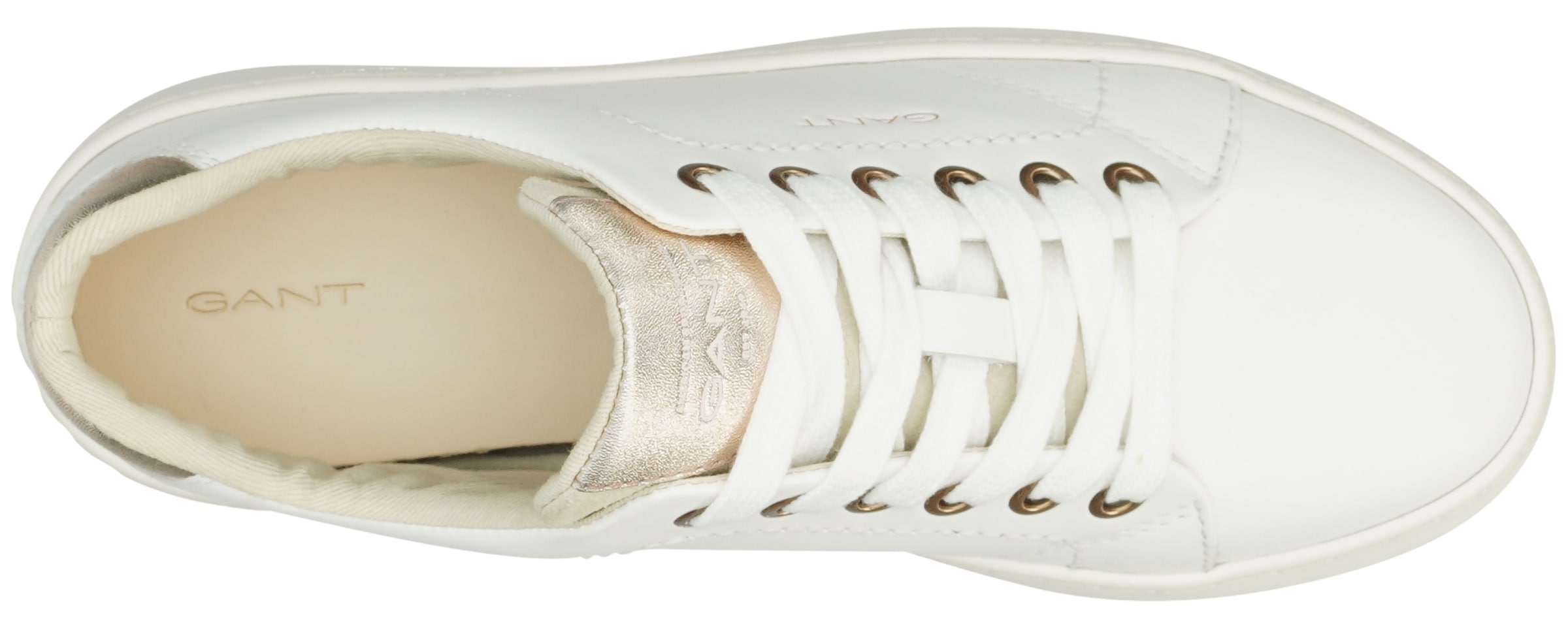 Gant Sneaker »LAWILL«, mit rosegoldenen Details, Freizeitschuh, Halbschuh, Schnürschuh