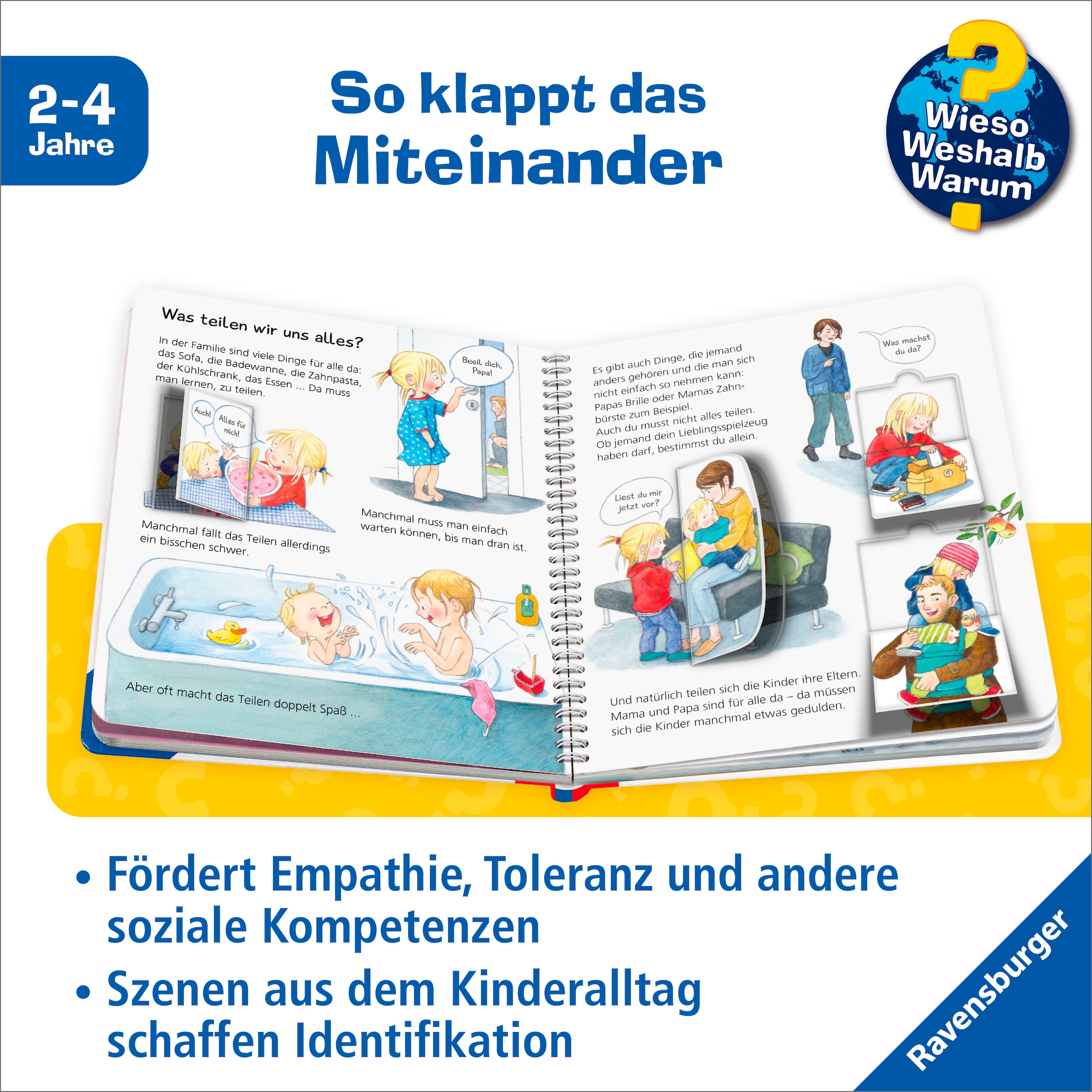 Ravensburger Buch »Wieso? Weshalb? Warum? junior, Band 66: Helfen, teilen, sich vertragen«, FSC® - schützt Wald - weltweit