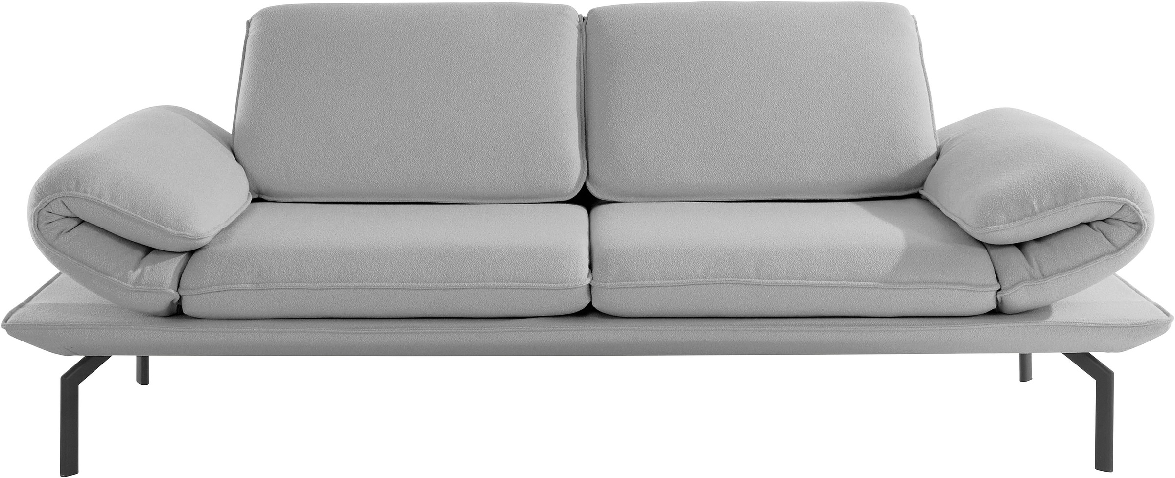 DOMO collection 2-Sitzer »New York«, wahlweise mit Arm- und Rückenfunktion, mit Winkelfuß aus Metall