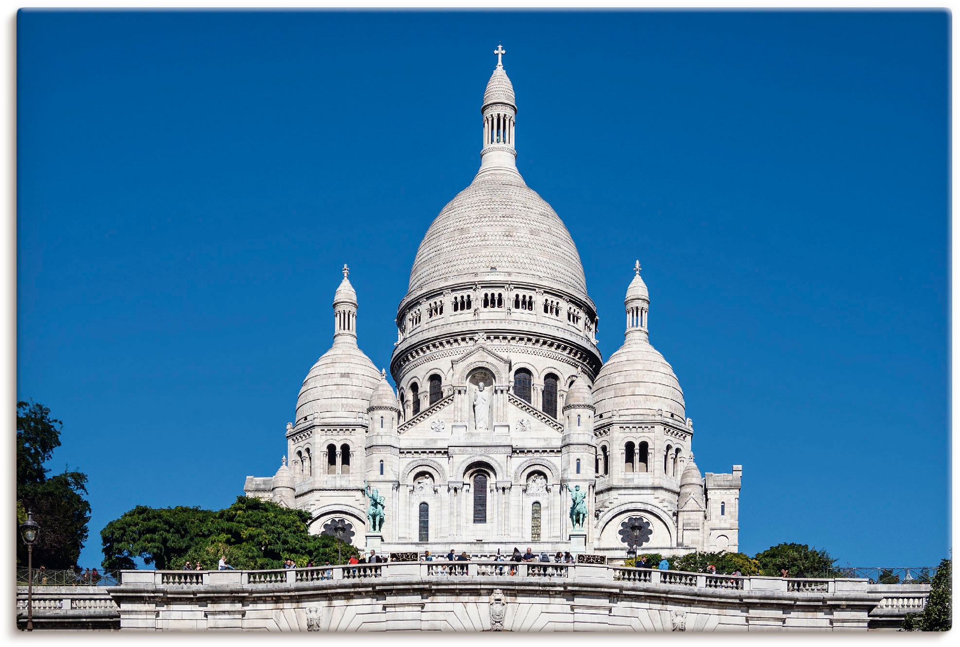 Artland Wandbild »Basilika Sacre-Coeur Paris«, Gebäude, (1 St.), in vielen Größen & Produktarten -Leinwandbild, Poster, Wandaufkleber / Wandtattoo auch für Badezimmer geeignet