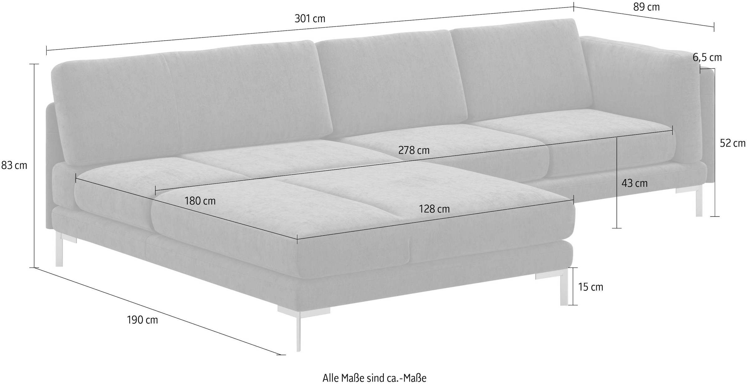 machalke® Ecksofa »vivien, L-Form«