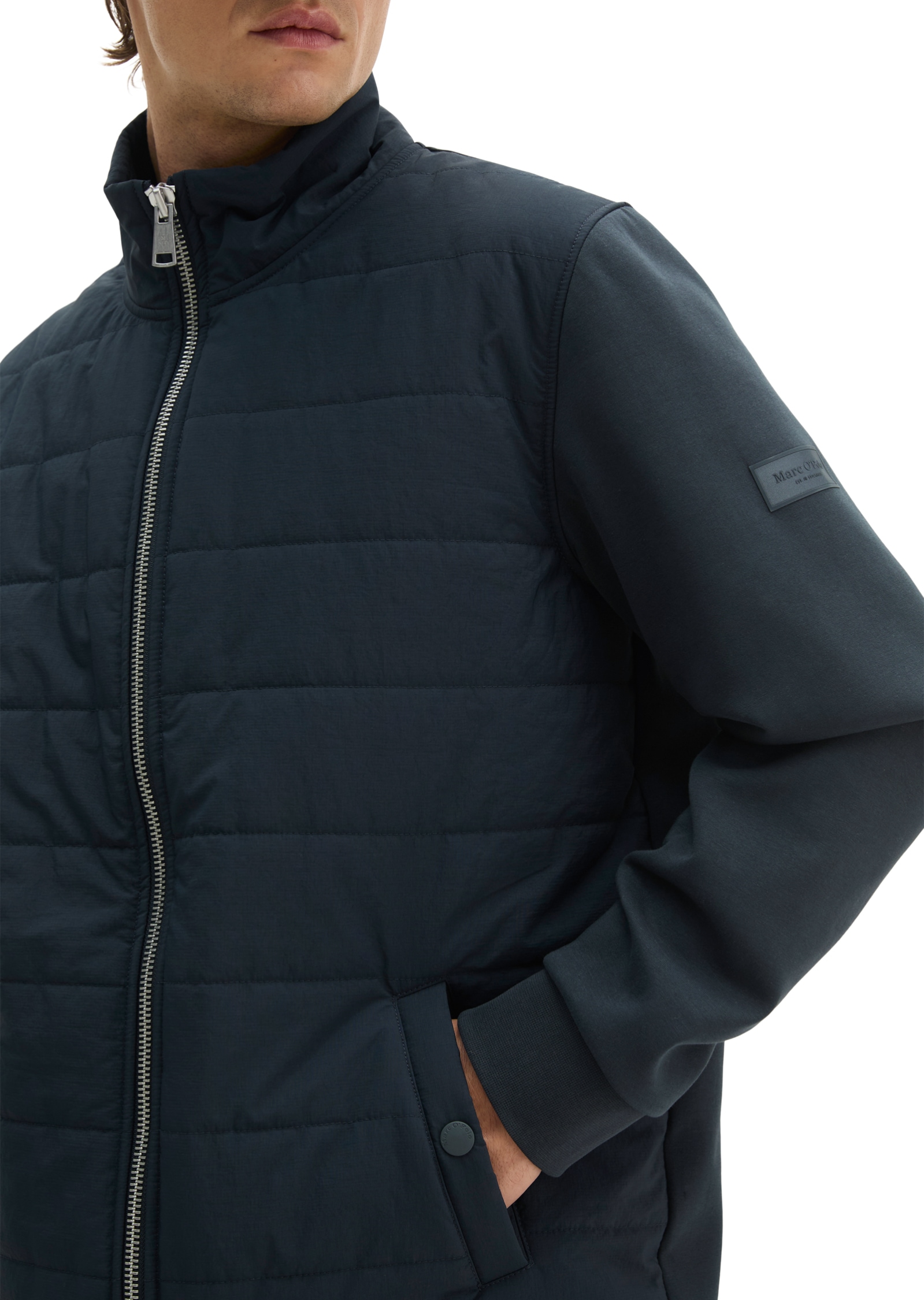 Marc O'Polo Hybridjacke Hybrid-Scuba-Sweatjacke regular
