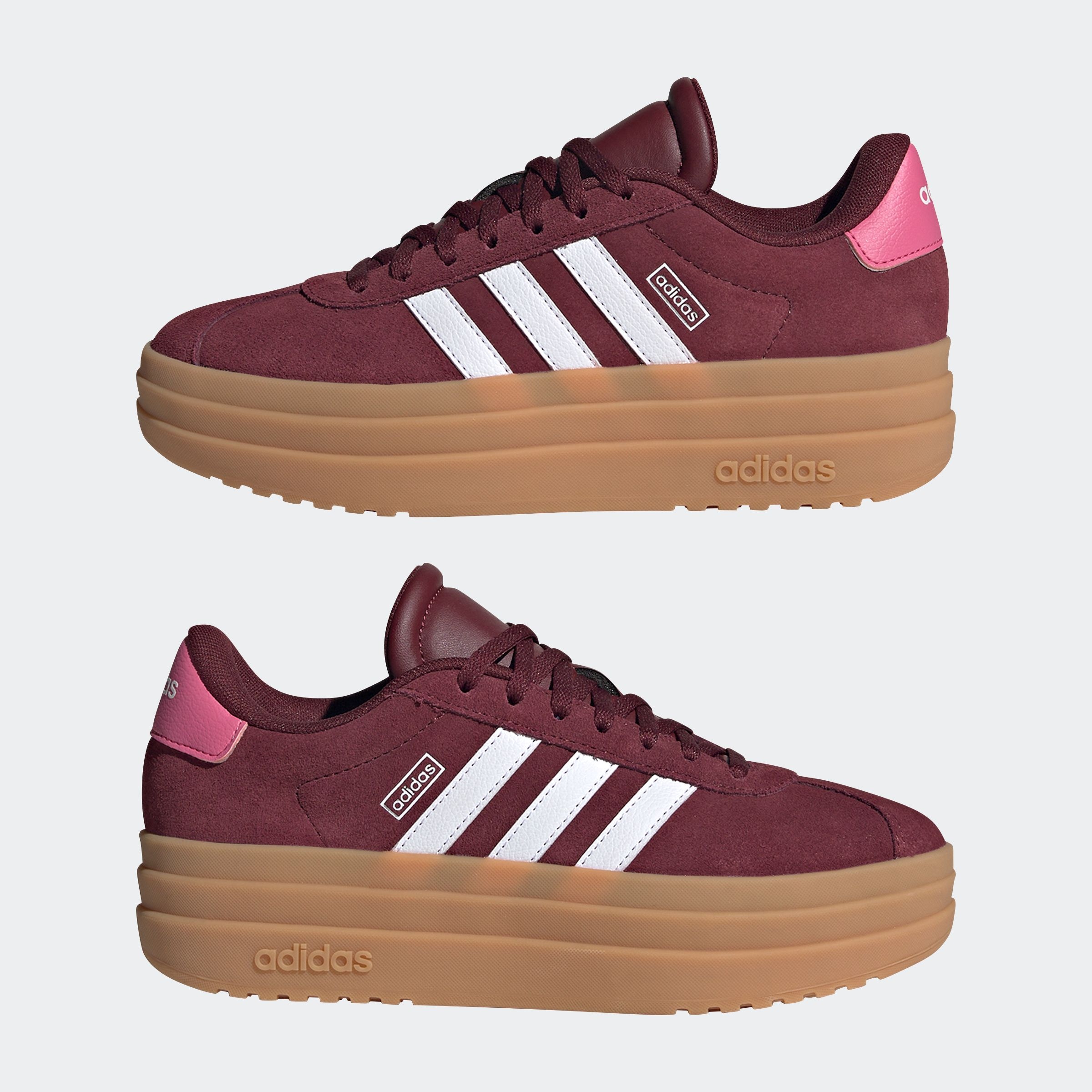 adidas Sportswear Sneaker »VL COURT BOLD LIFESTYLE KIDS«, Design auf den Spuren des adidas Gazelle Bold