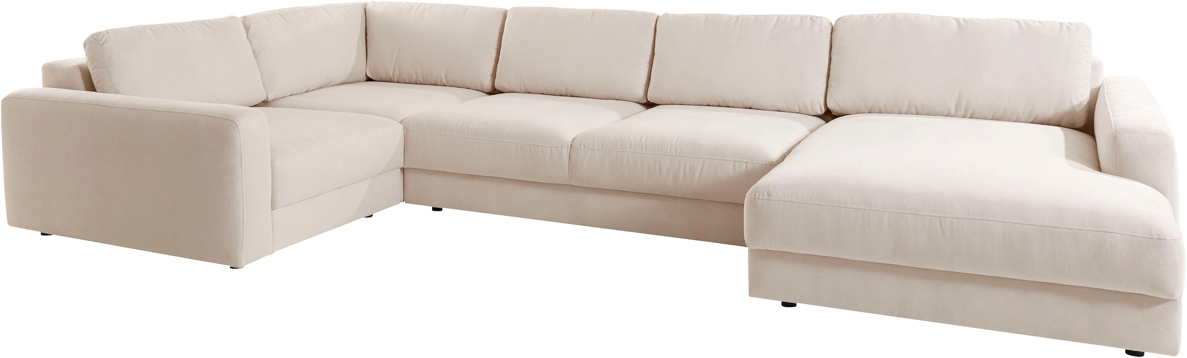 Places of Style Wohnlandschaft »Bloomfield, Mega Polsterprogramm, Breite 405cm, viel Platz, U-Form«, mit extra tiefer Sitzfläche, wahlweise mit Sitztiefenverstellung