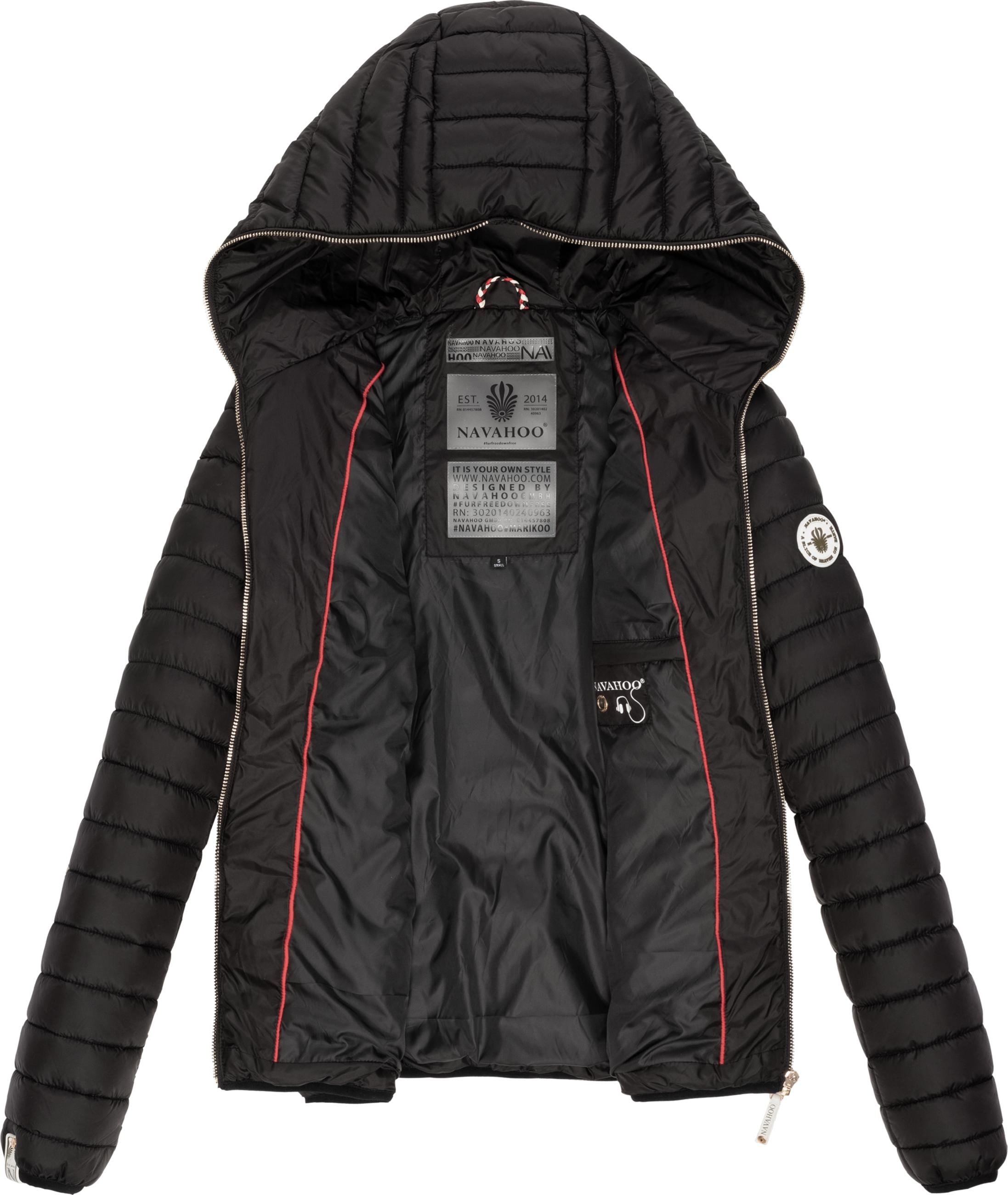 Navahoo Steppjacke »Steppjacke Ich Bin Hübsch«, mit Kapuze, leichte Übergangsjacke mit Kapuze