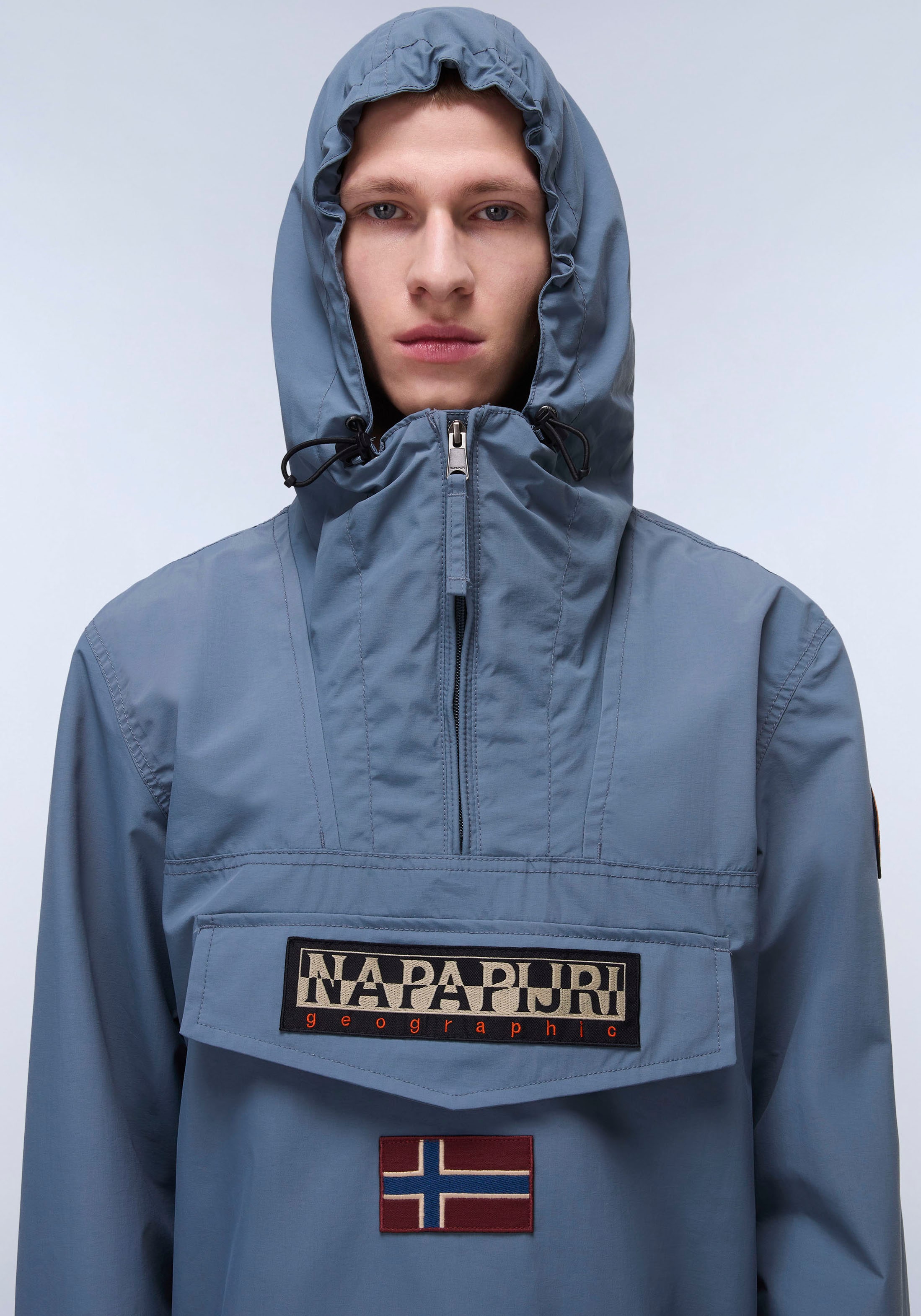 Napapijri Funktionsjacke »RAINFOREST M SUM 3«, mit Kapuze, Mit verstellbarem Gummizug und verschließbarem Schlitz im Saum