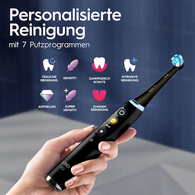 Oral-B Elektrische Zahnbürste »iO 9 Duopack«, 3 St. Aufsteckbürsten, mit  Magnet-Technologie, 7 Putzmodi, Farbdisplay & Lade-Reiseetui jetzt im OTTO  Online Shop