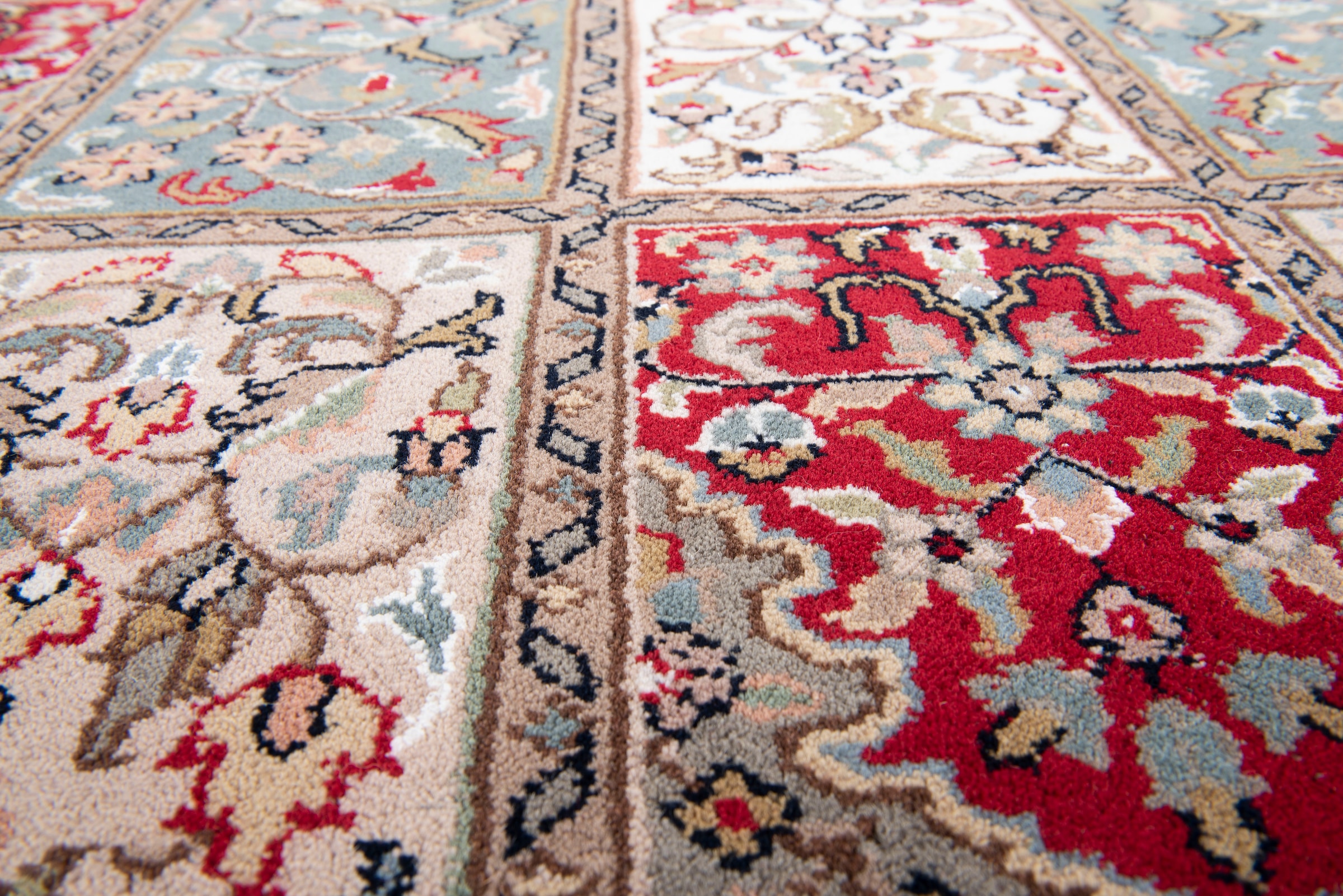 my home Orientteppich »BB Oriantal 1«, rechteckig, 12 mm Höhe, reine Wolle, handgeknüpft, orientalisches Design, mit Fransen