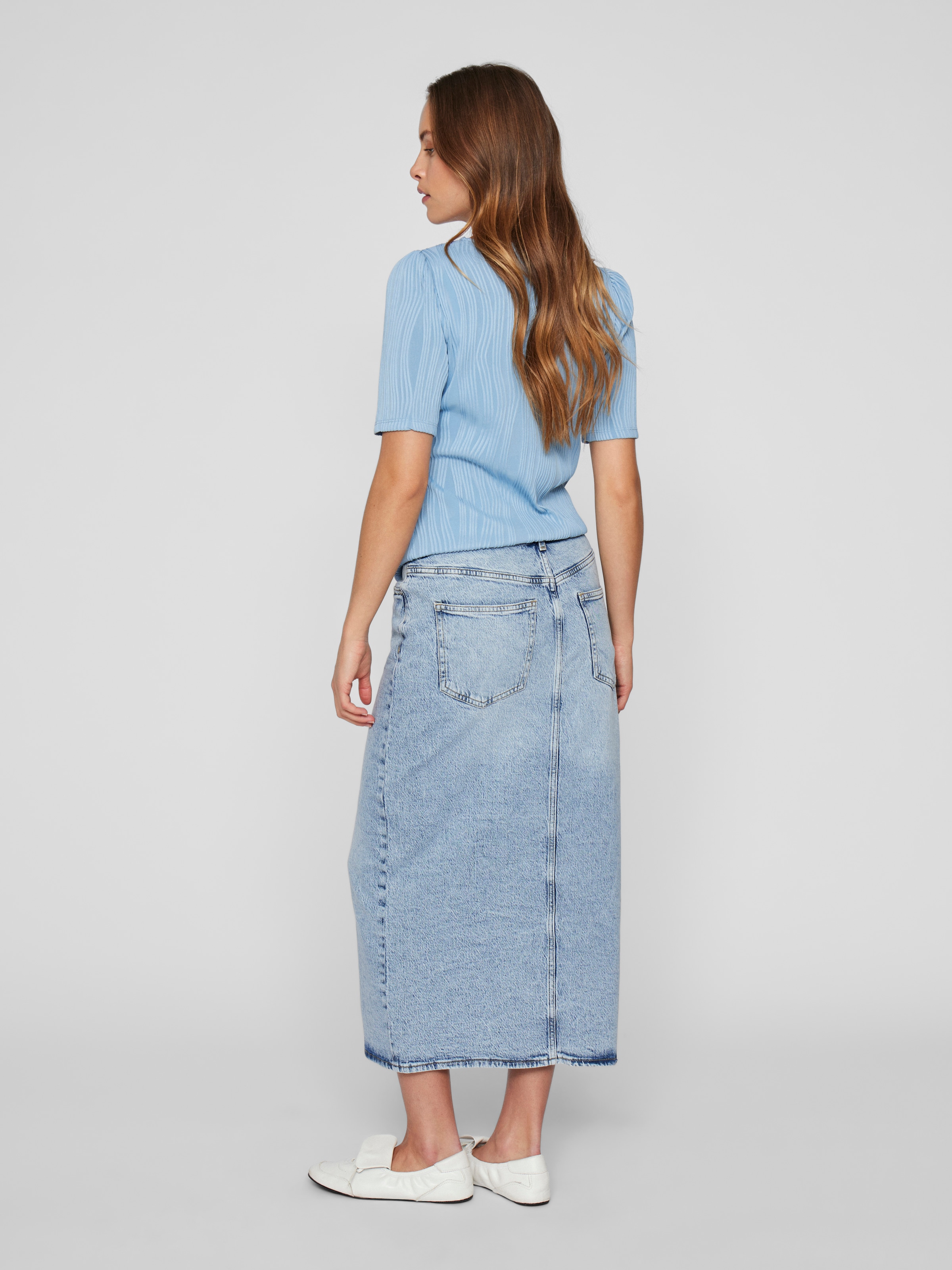 Vila Jeansrock »VIJAF HW MIDI DENIM SKIRT-NOOS«